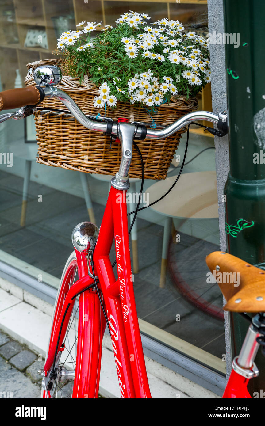 Cesta delantera de bicicleta de mimbre fotografías e imágenes de alta  resolución - Alamy