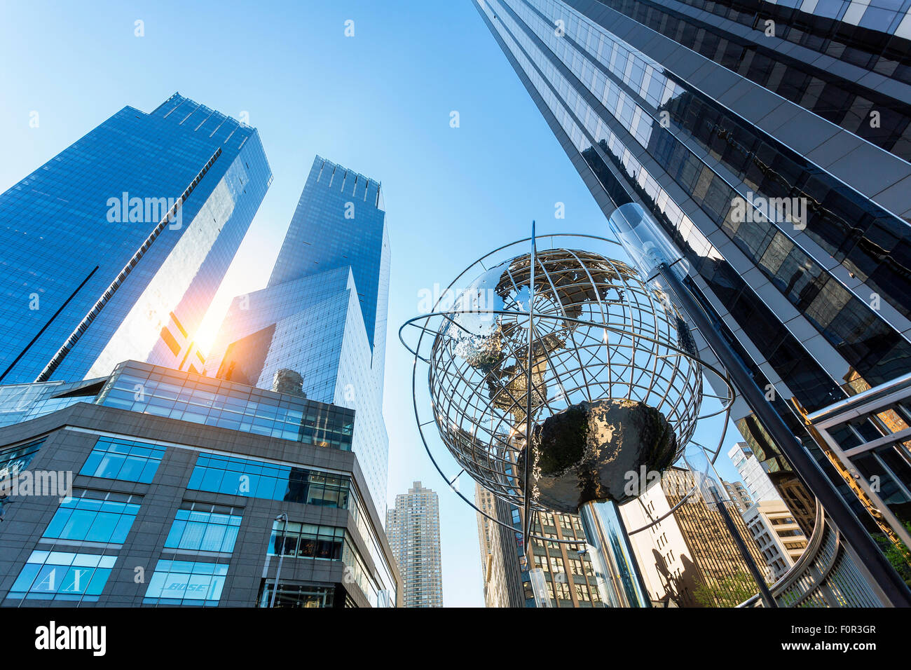 Columbus Circle, Time Warner Center, New York City Foto de stock