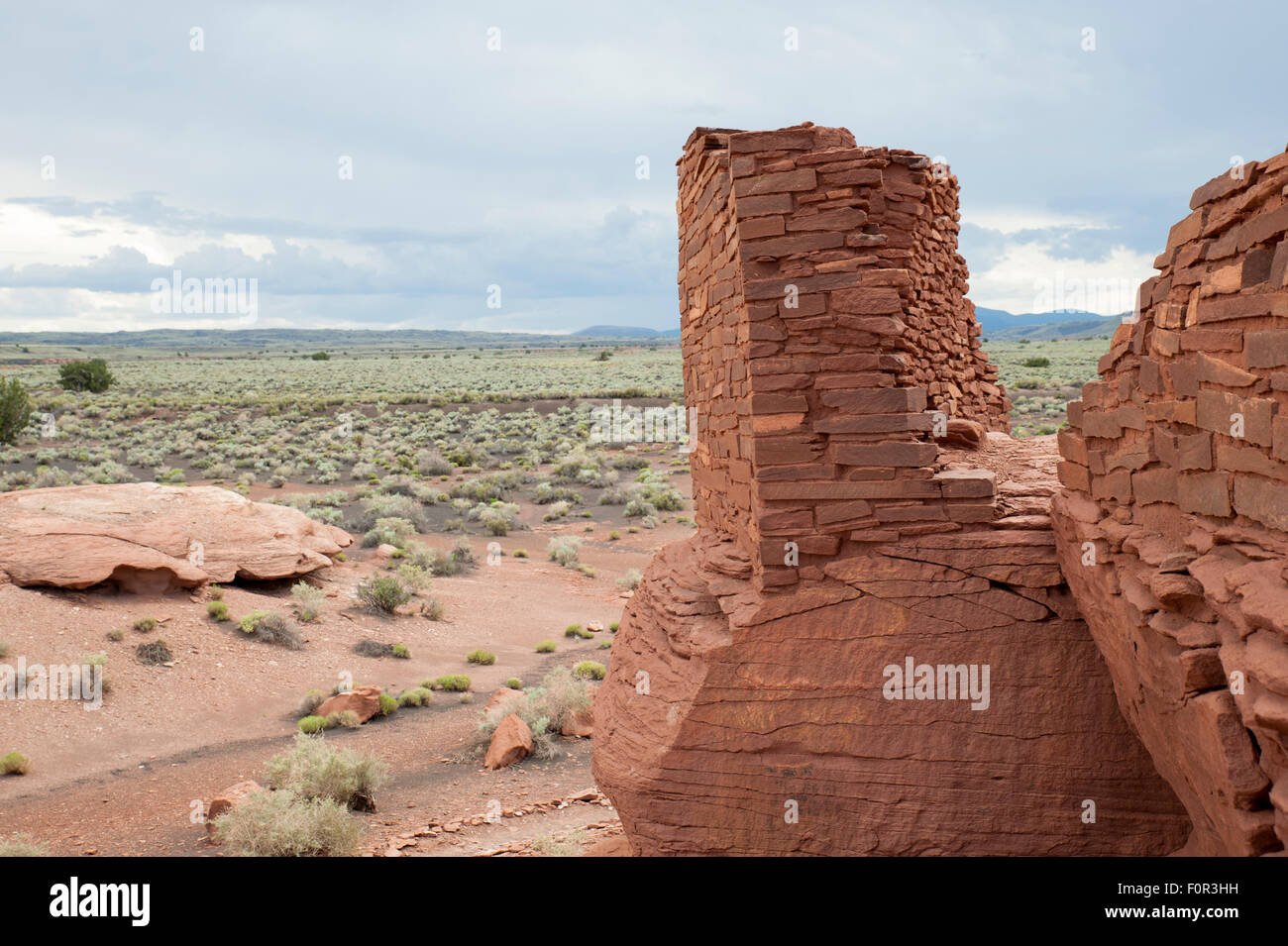 Monumento Nacional Wupatki cerca de Flagstaff, Arizona, EE.UU. Foto de stock