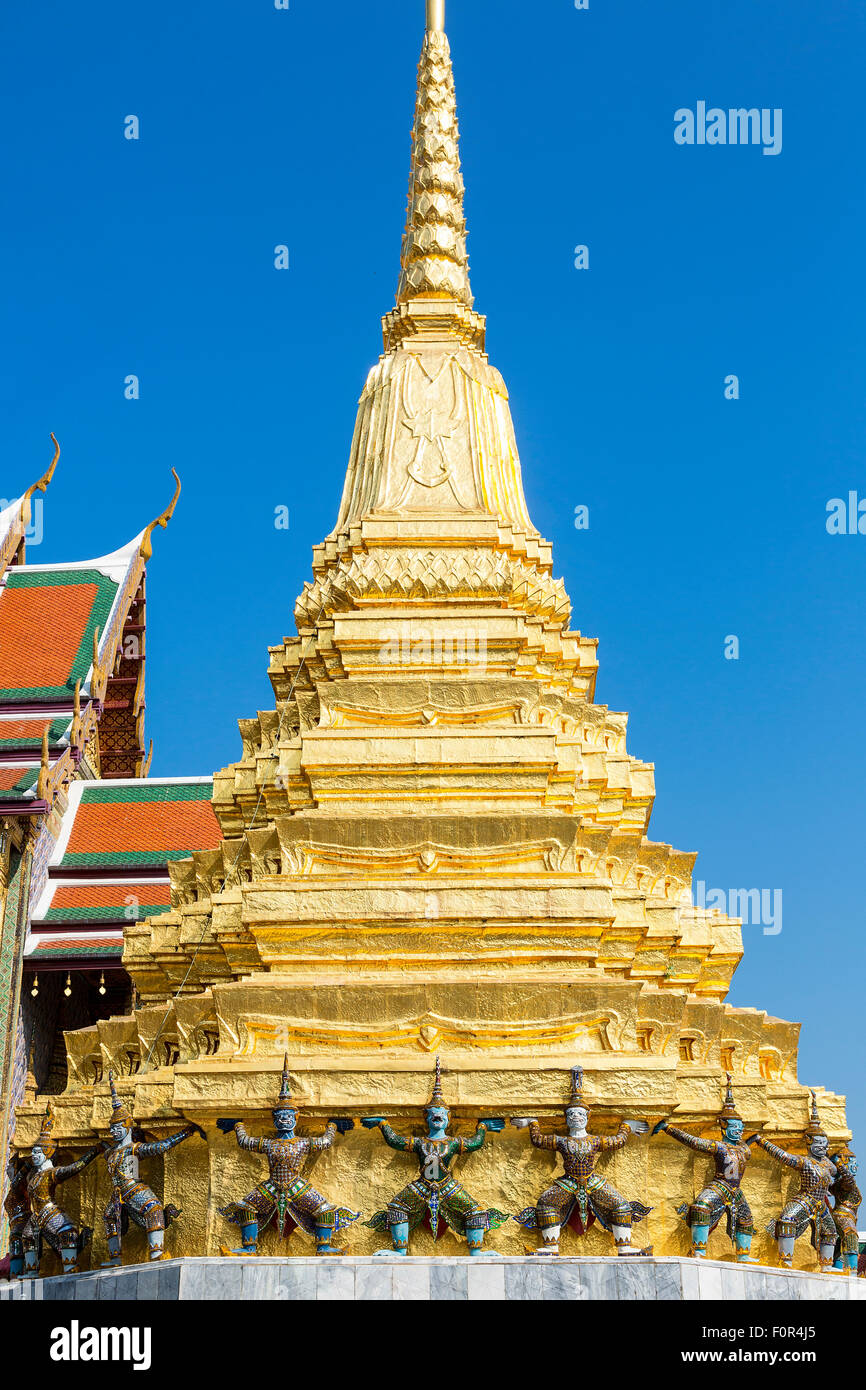 Tailandia, Bangkok, Wat Phra Kaeo Foto de stock