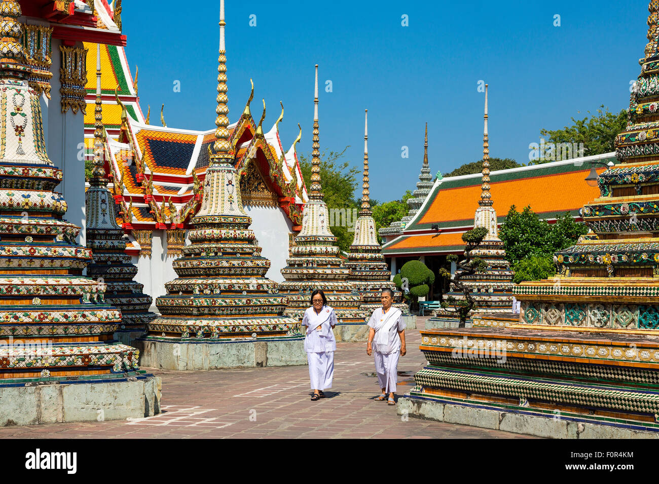 Tailandia, Bangkok, Wat Pho Phra Nakhon Foto de stock