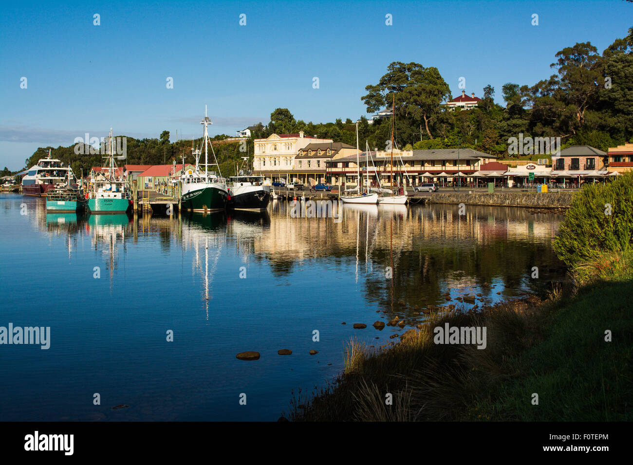 Strahan, Tasmania, Australia Foto de stock