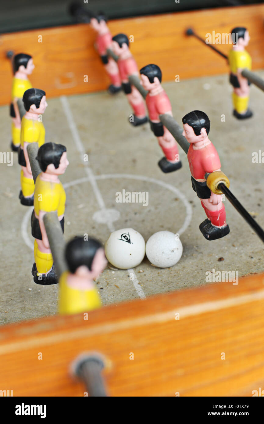 Clásico juego de fútbol de mesa Foto de stock