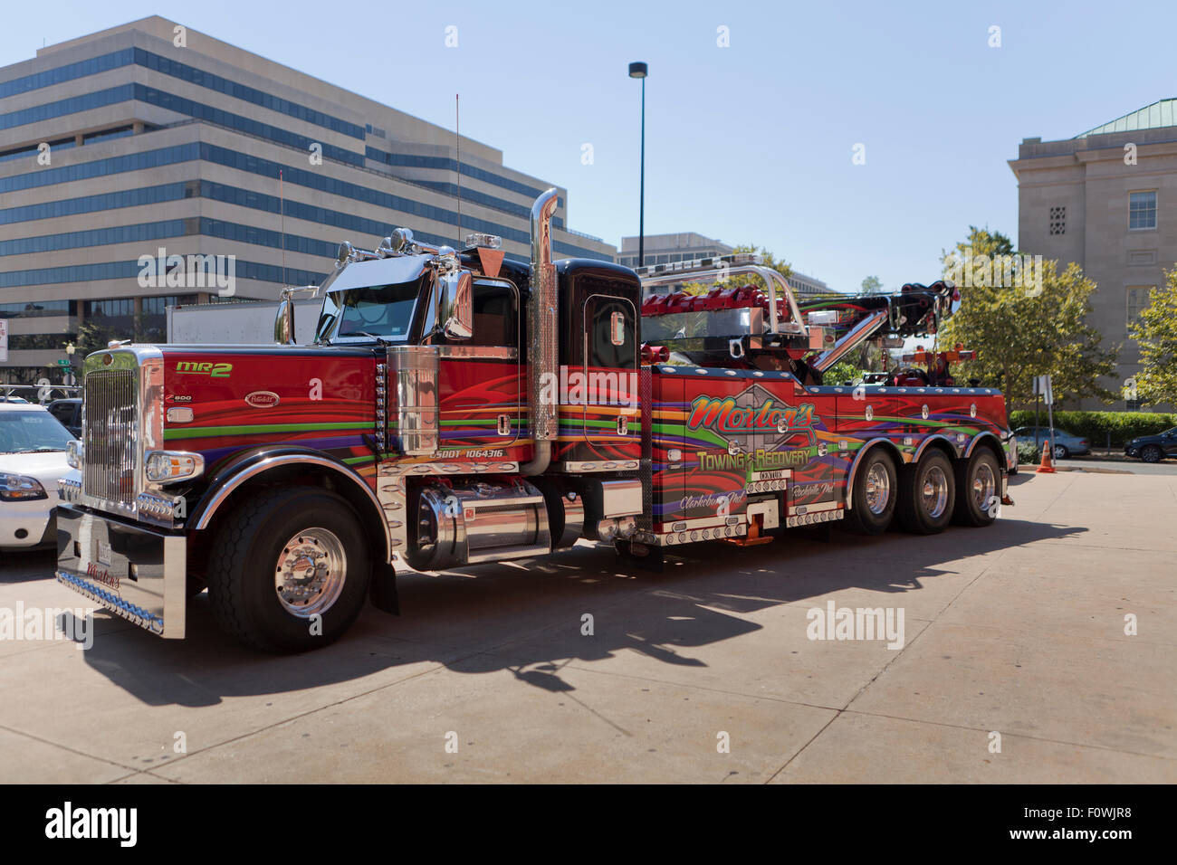 Camión de remolque pesado - EE.UU. Foto de stock