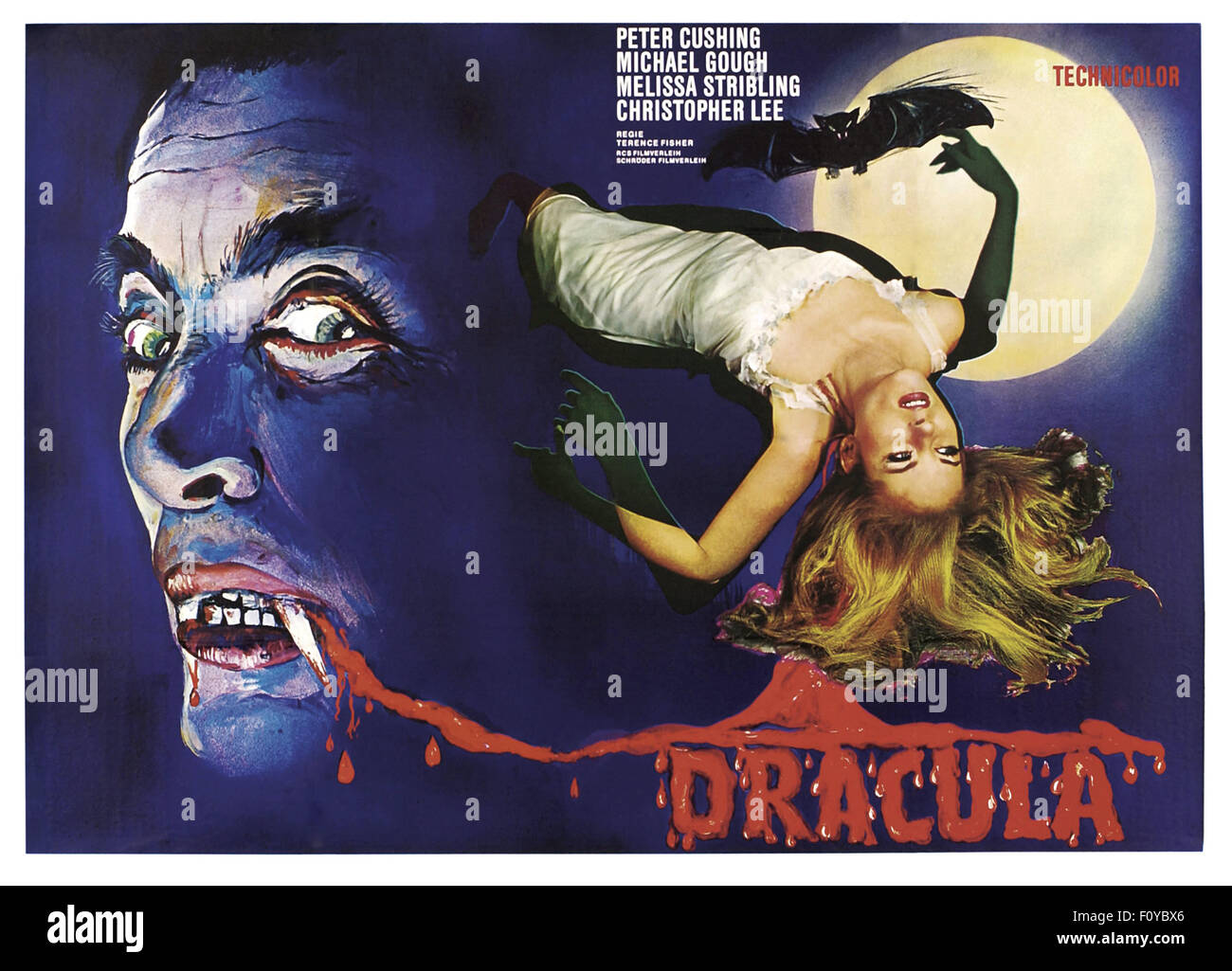 El horror de Dracula - 20 - póster de película Foto de stock