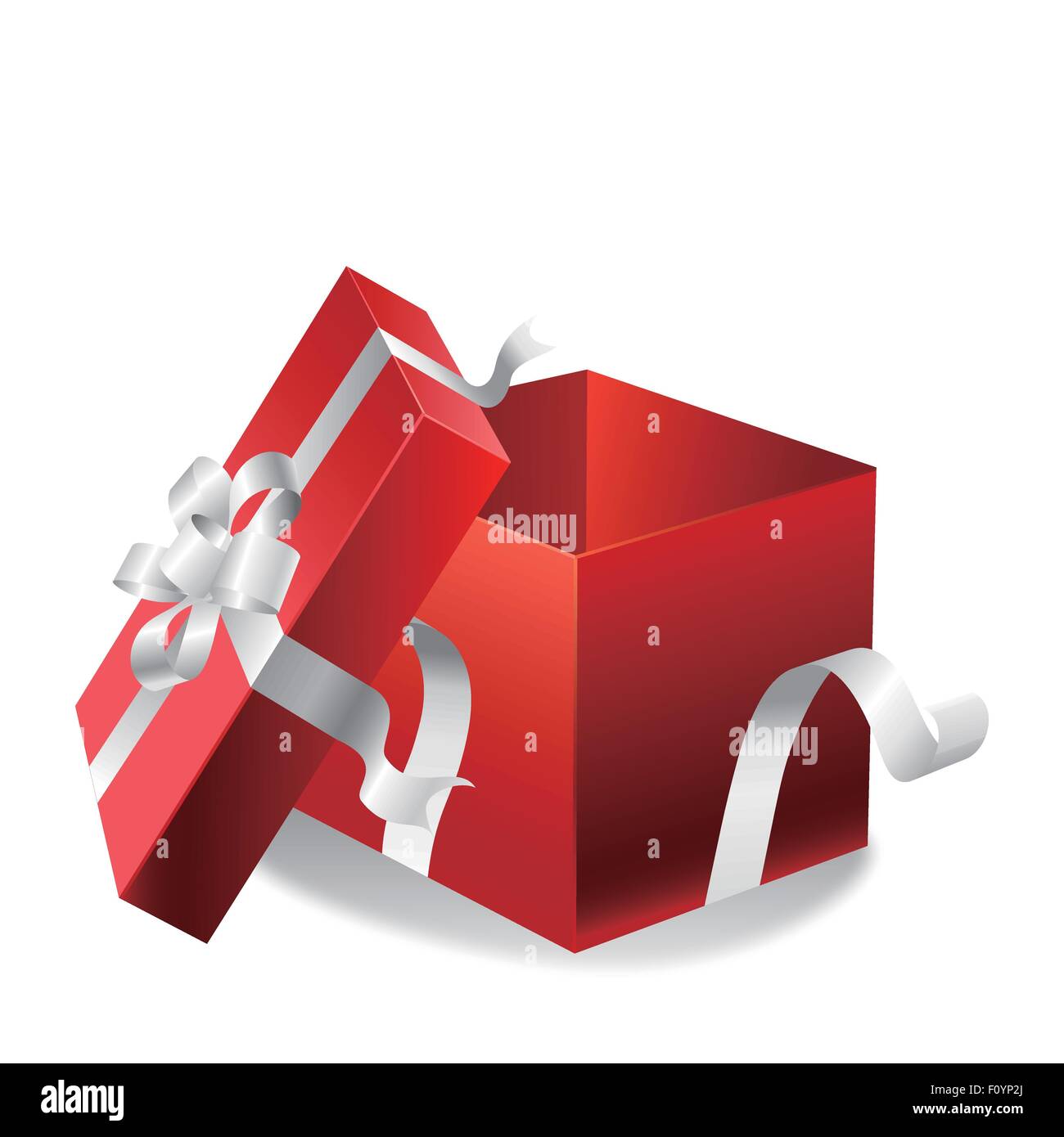 Caja de regalo abierta Imagen Vector de stock - Alamy