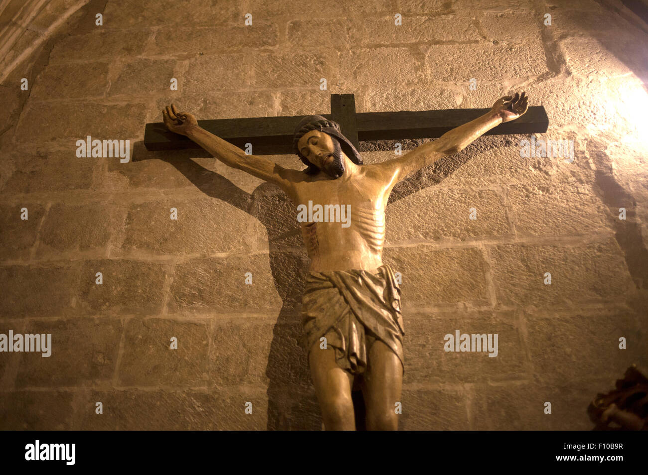 La imagen del Cristo de la Salud (Cristo de la Salud) se muestra en la  iglesia de San Martín en Trujillo, Extremadura, España Fotografía de stock  - Alamy