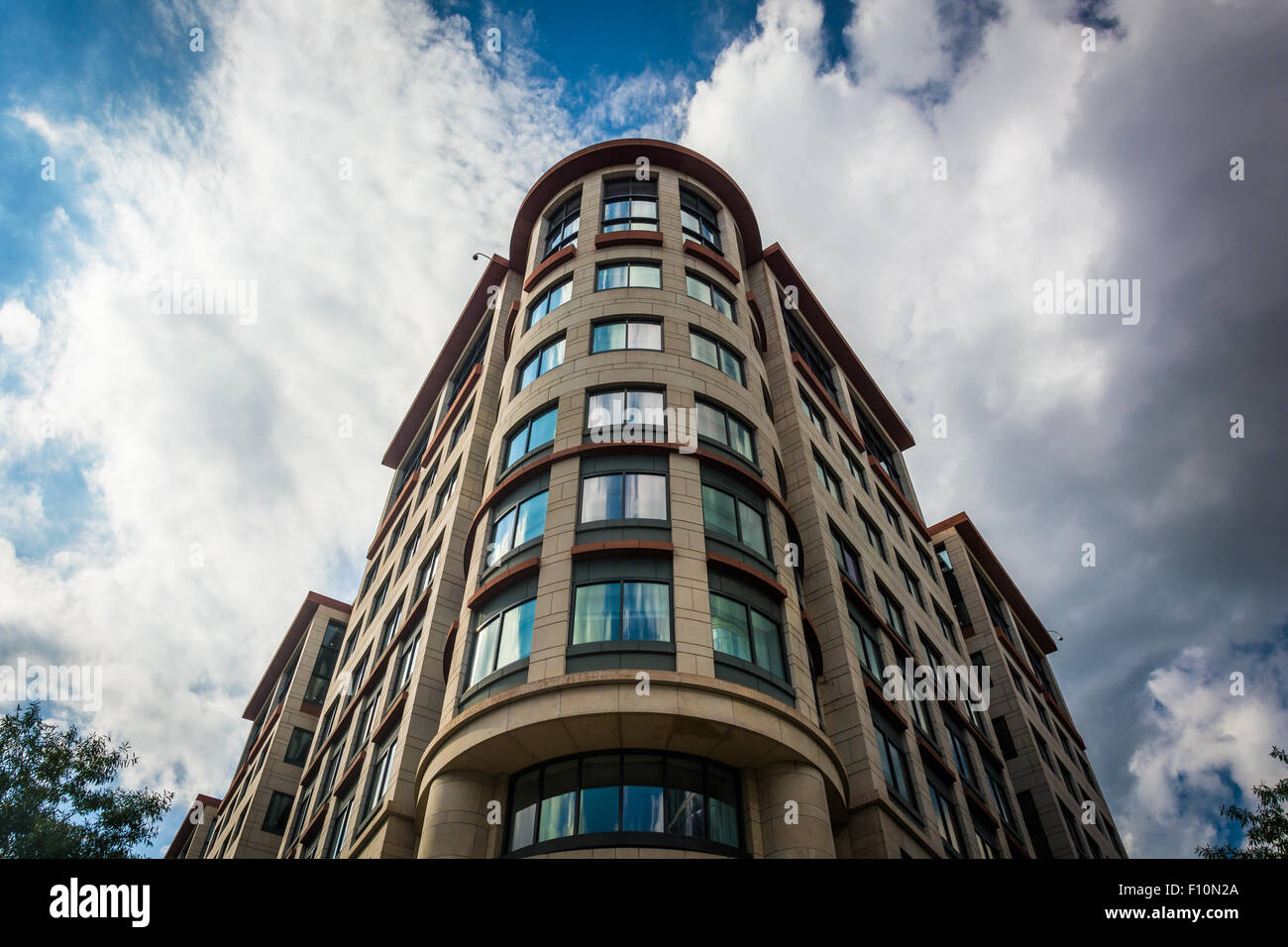 Edificio de apartamentos en Washington, DC. Foto de stock