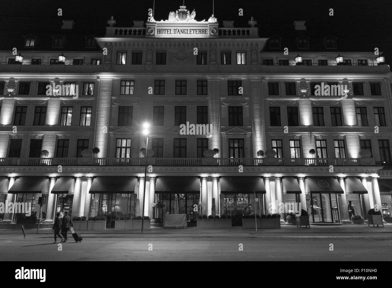 El Hotel d'Angleterre, el histórico hotel de lujo, Kongens Nytorv o King's Square, Copenhague, Dinamarca, Escandinavia, Europa Foto de stock
