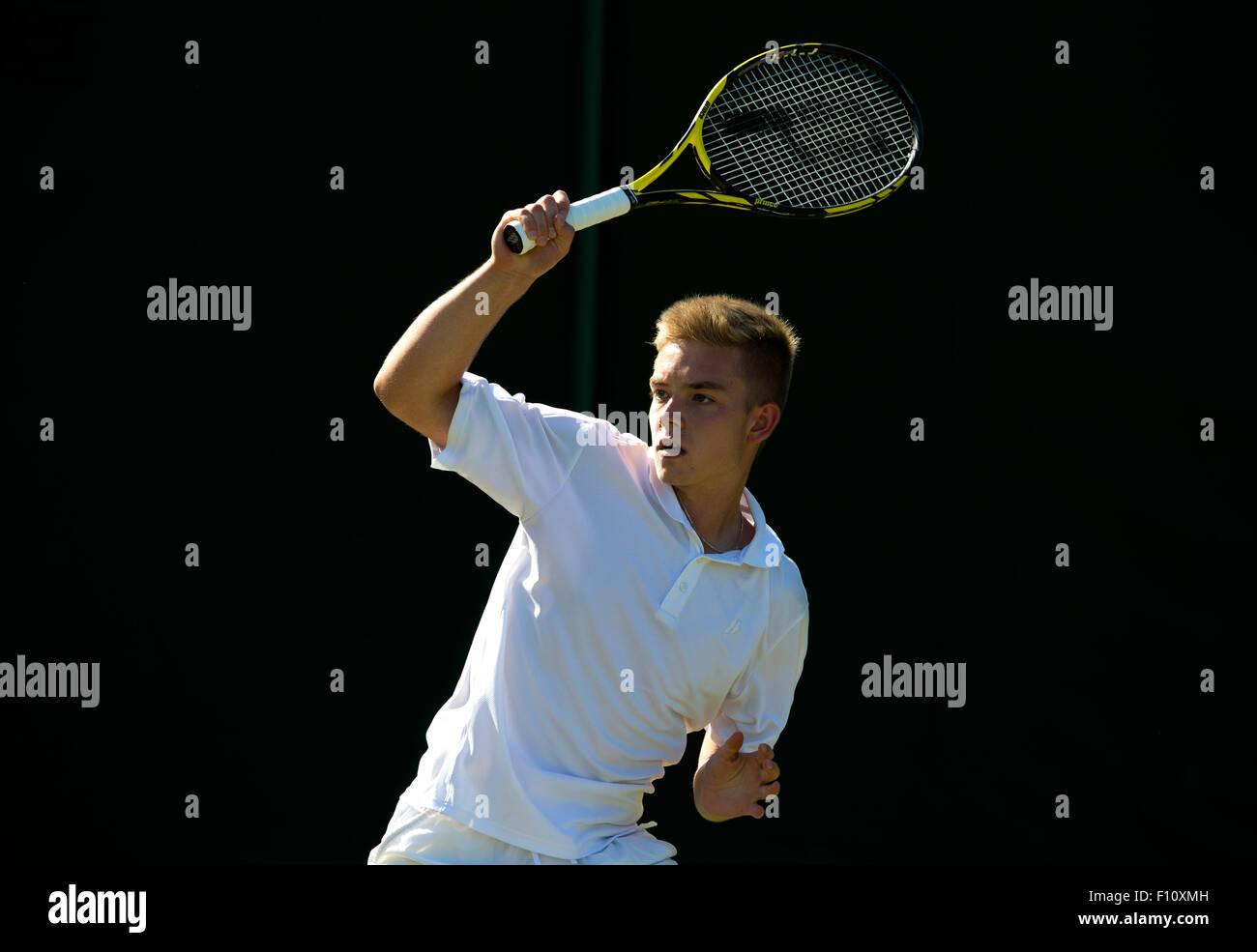 Tim Sandkaulen (GER),campeonatos de Wimbledon 2015, Londres, Inglaterra. Foto de stock