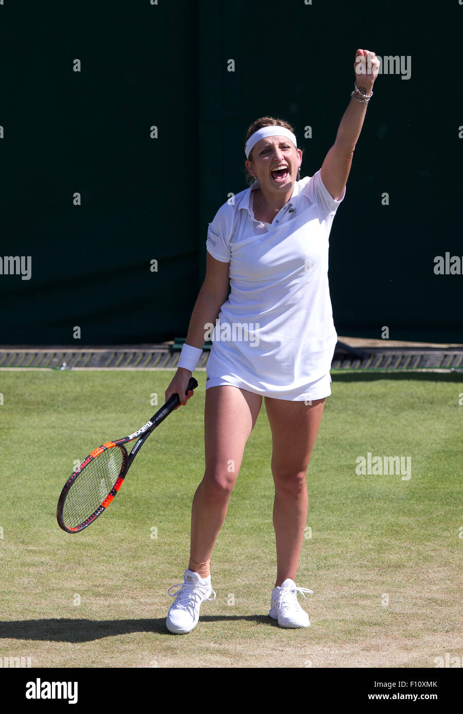 Timea Bacsinszky (SUI),campeonatos de Wimbledon 2015, Londres, Inglaterra. Foto de stock