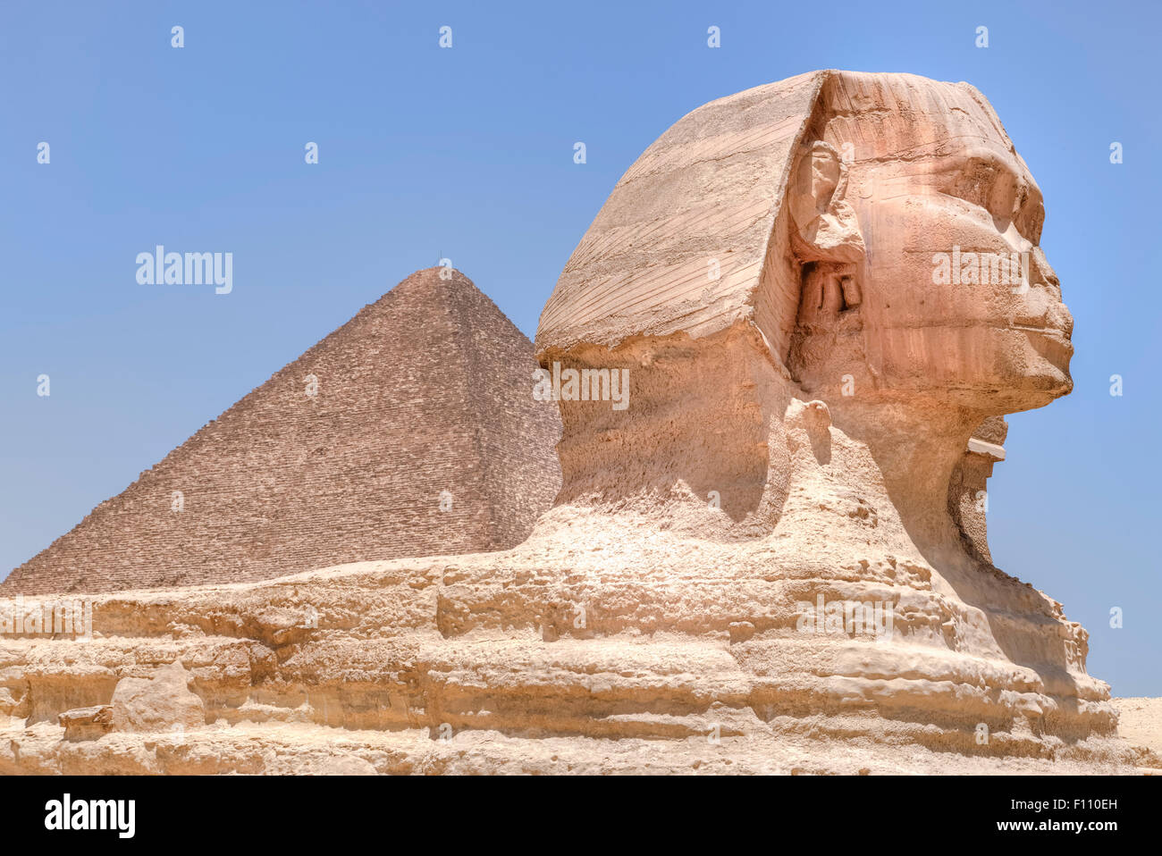 Gran Esfinge de Giza, en Giza, El Cairo, Egipto, África Foto de stock