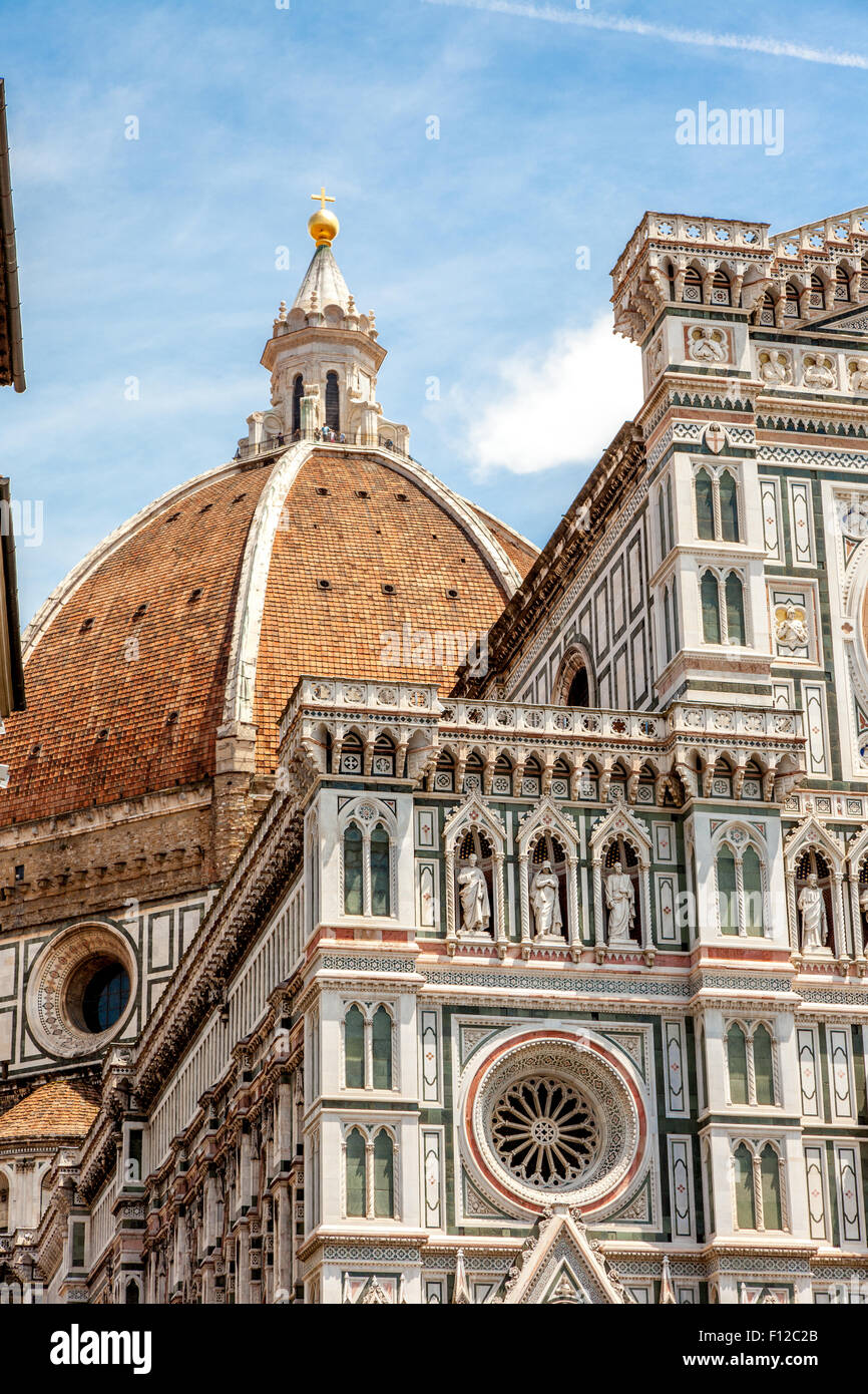 La catedral de Florencia,Cattedrale de Santa Maria del Fiore, Florencia, Italia. Foto de stock