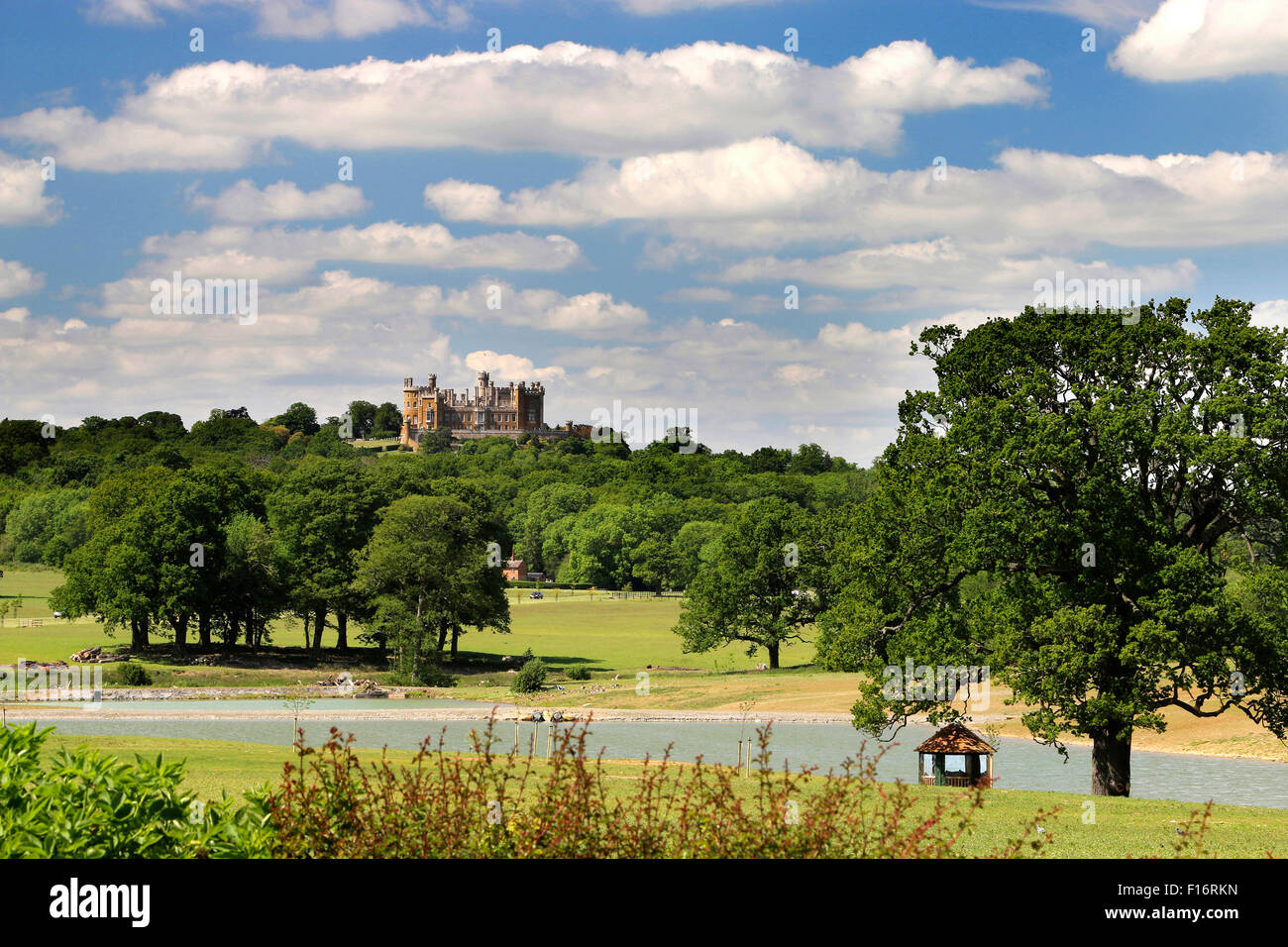 Castillo de Belvoir en el Valle de Belvoir en Leicestershire, Inglaterra, Reino Unido. Foto de stock