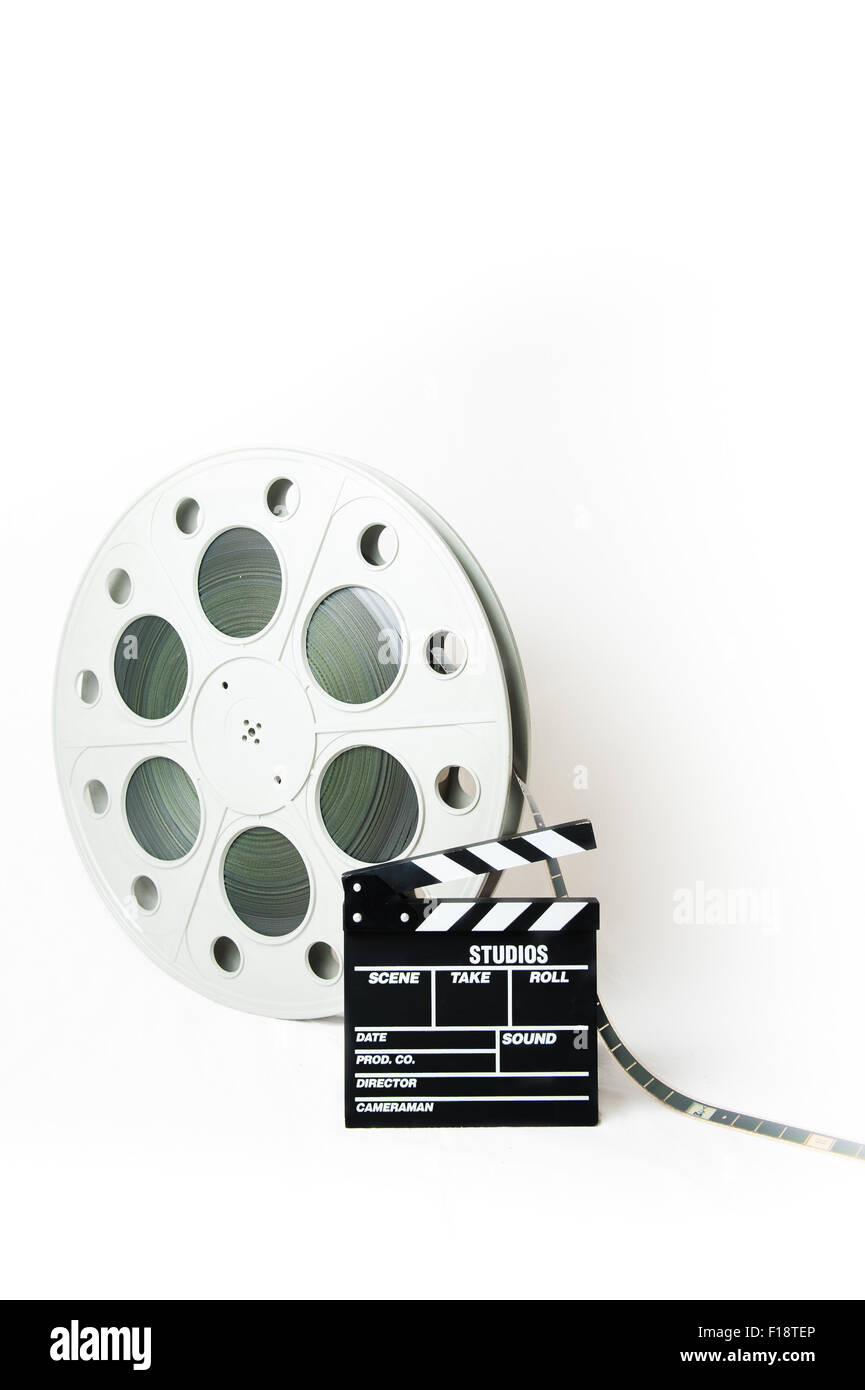 Gran rollo de película y de película de 35 mm Foto de stock