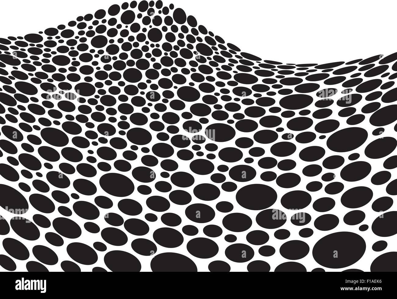 Abstract fondo blanco y negro con circulos Ilustración del Vector