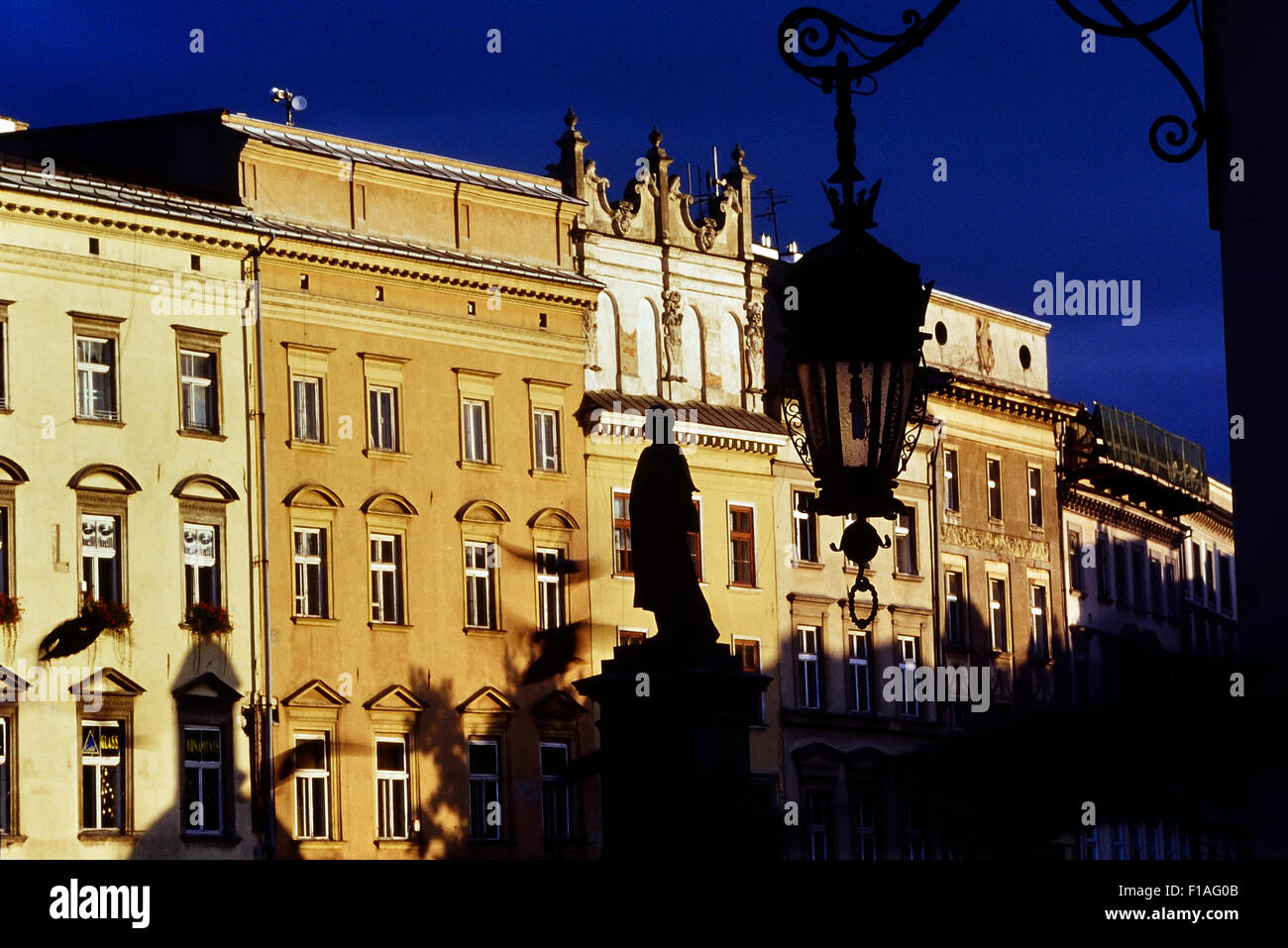 La plaza del mercado. Cracovia. Polonia. Europa Foto de stock