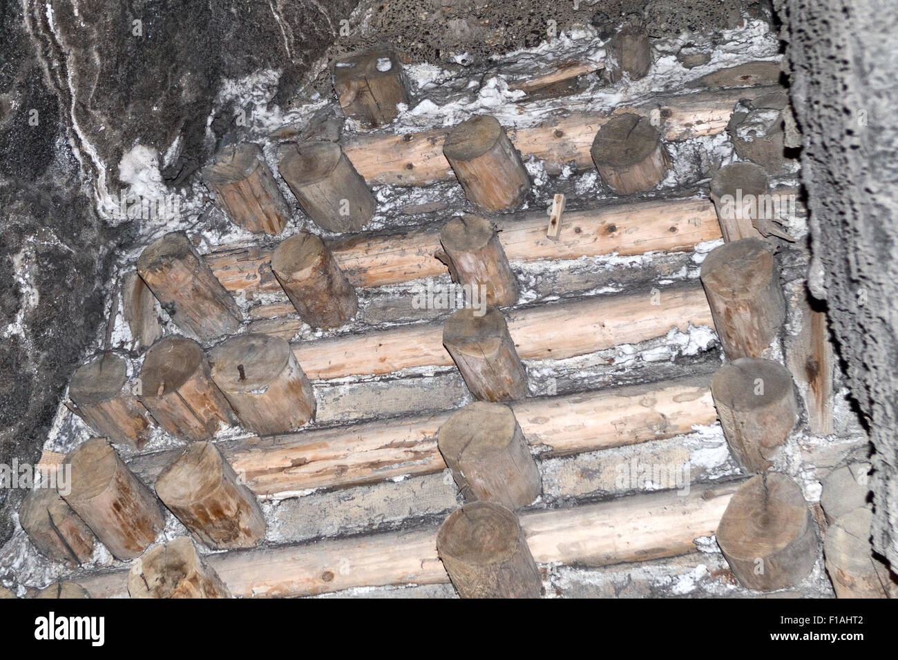 mina carbón minero hierro piedras madera de sal Malla fotomural-Berg-obra 10624