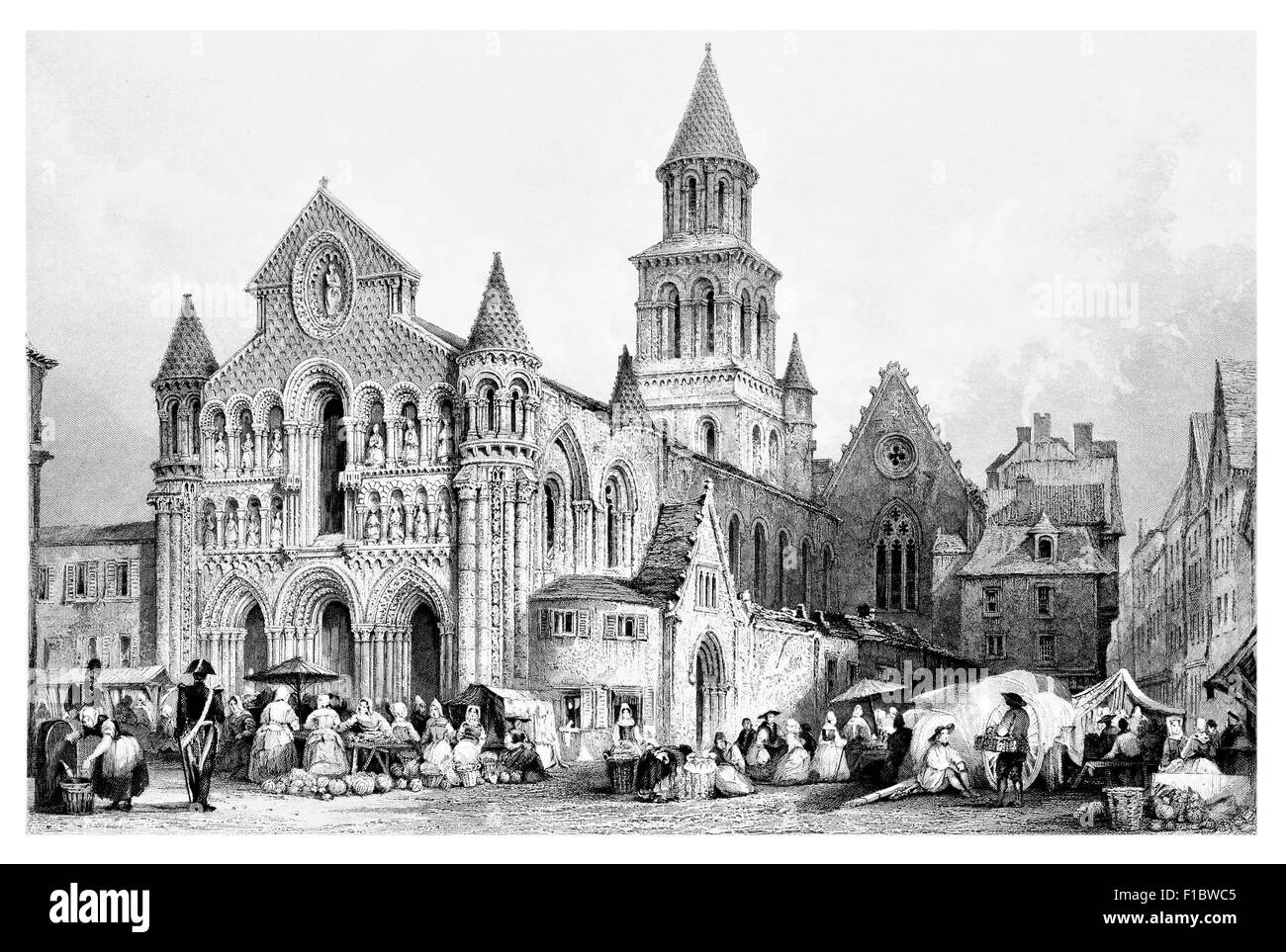 Iglesia de Notre Dame la Grande de Poitiers Eglise fachada románica