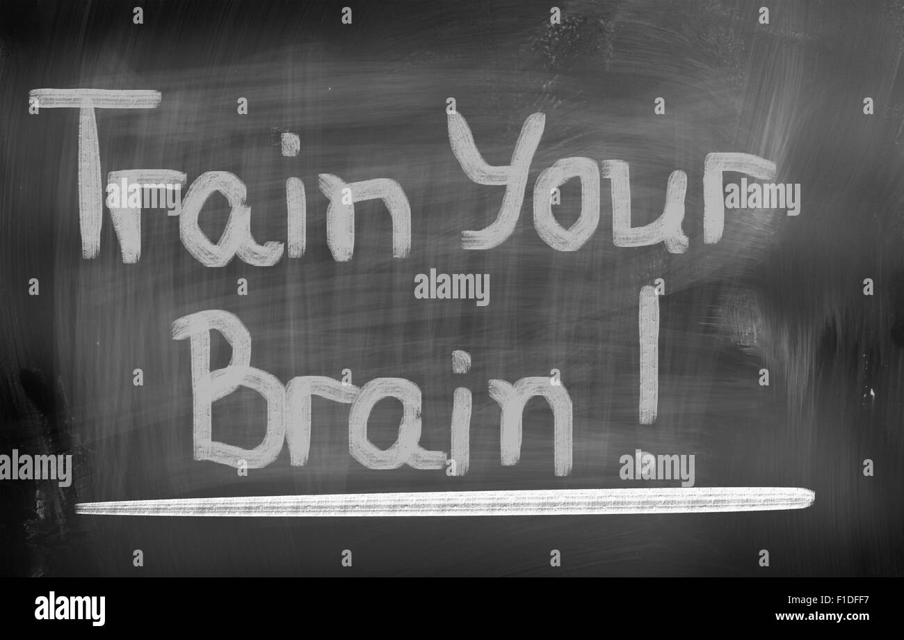Train Your Brain Concepto Foto de stock