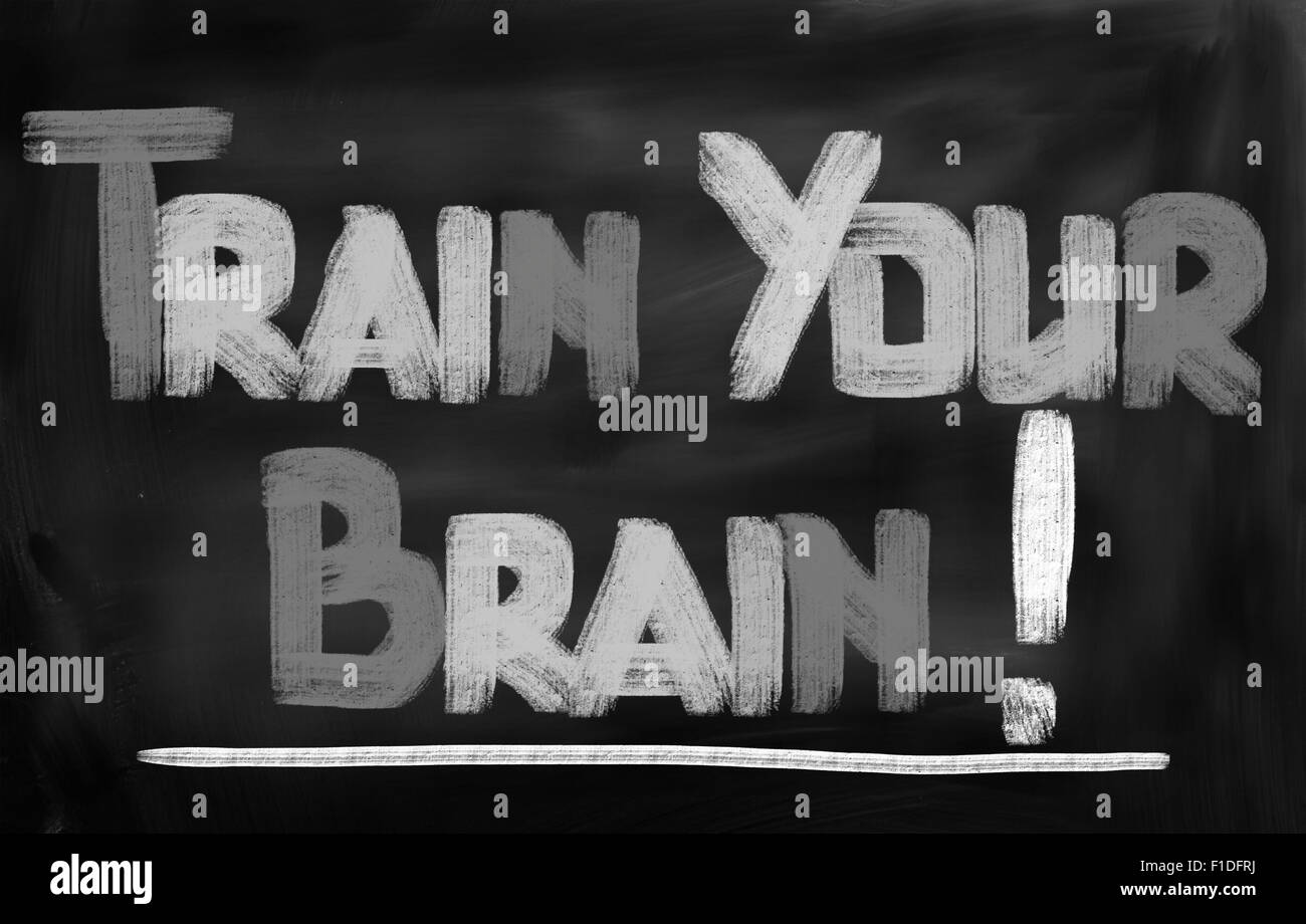 Train Your Brain Concepto Foto de stock