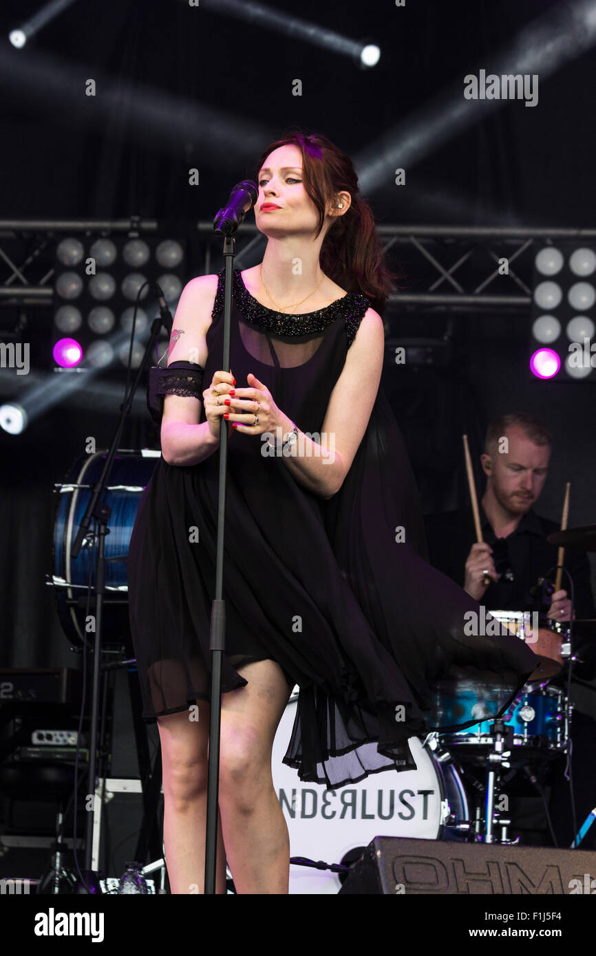 Sophie Ellis-Bextor en South Tyneside Festival Domingo 26 de julio de 2015 Foto de stock