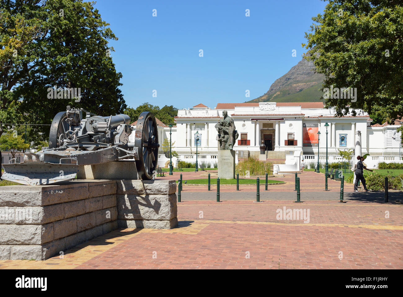 South African National Gallery, jardín de la compañía, Ciudad del Cabo, en la provincia de Western Cape, Sudáfrica Foto de stock