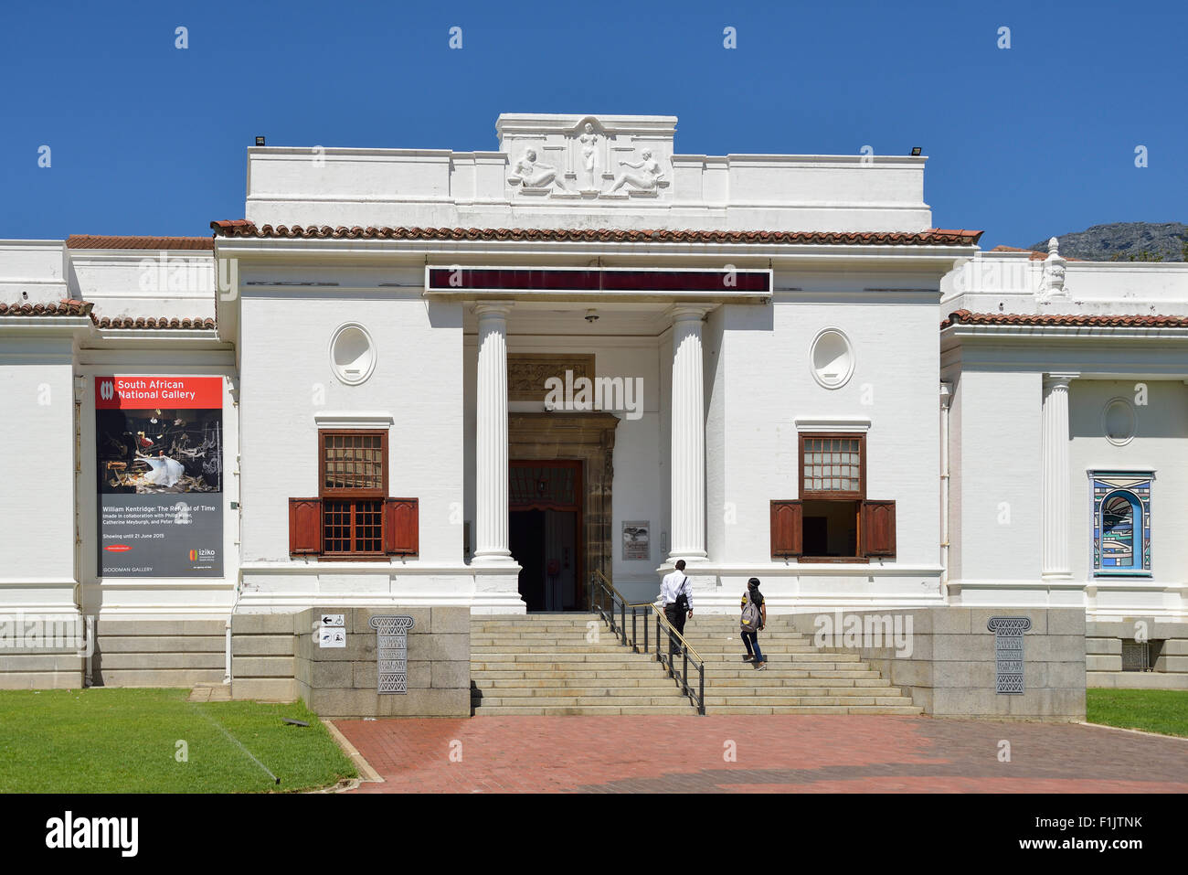 South African National Gallery, jardín de la compañía, Ciudad del Cabo, en la provincia de Western Cape, Sudáfrica Foto de stock
