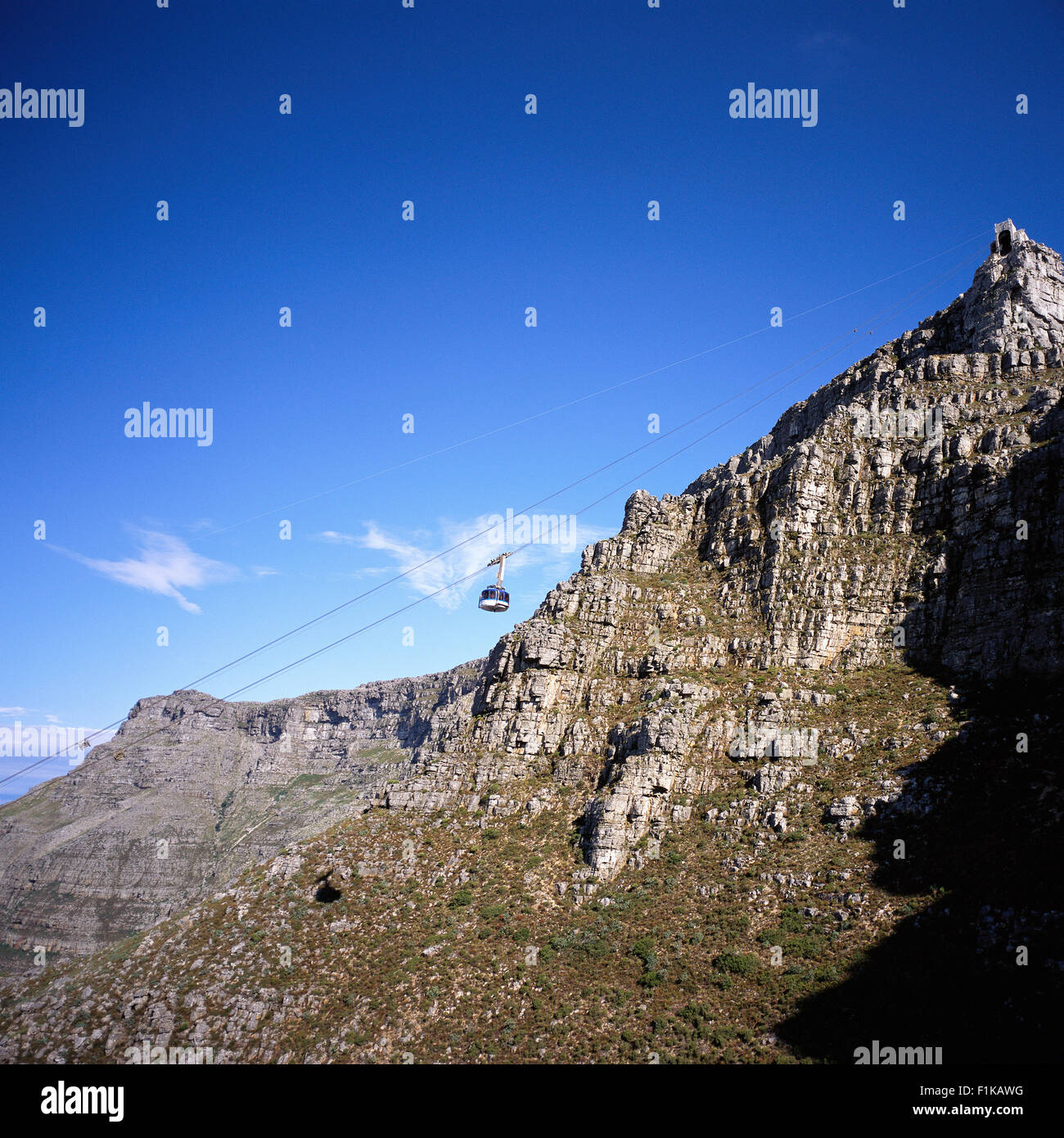 El teleférico de Table Mountain, Cabo Occidental, Sudáfrica Foto de stock