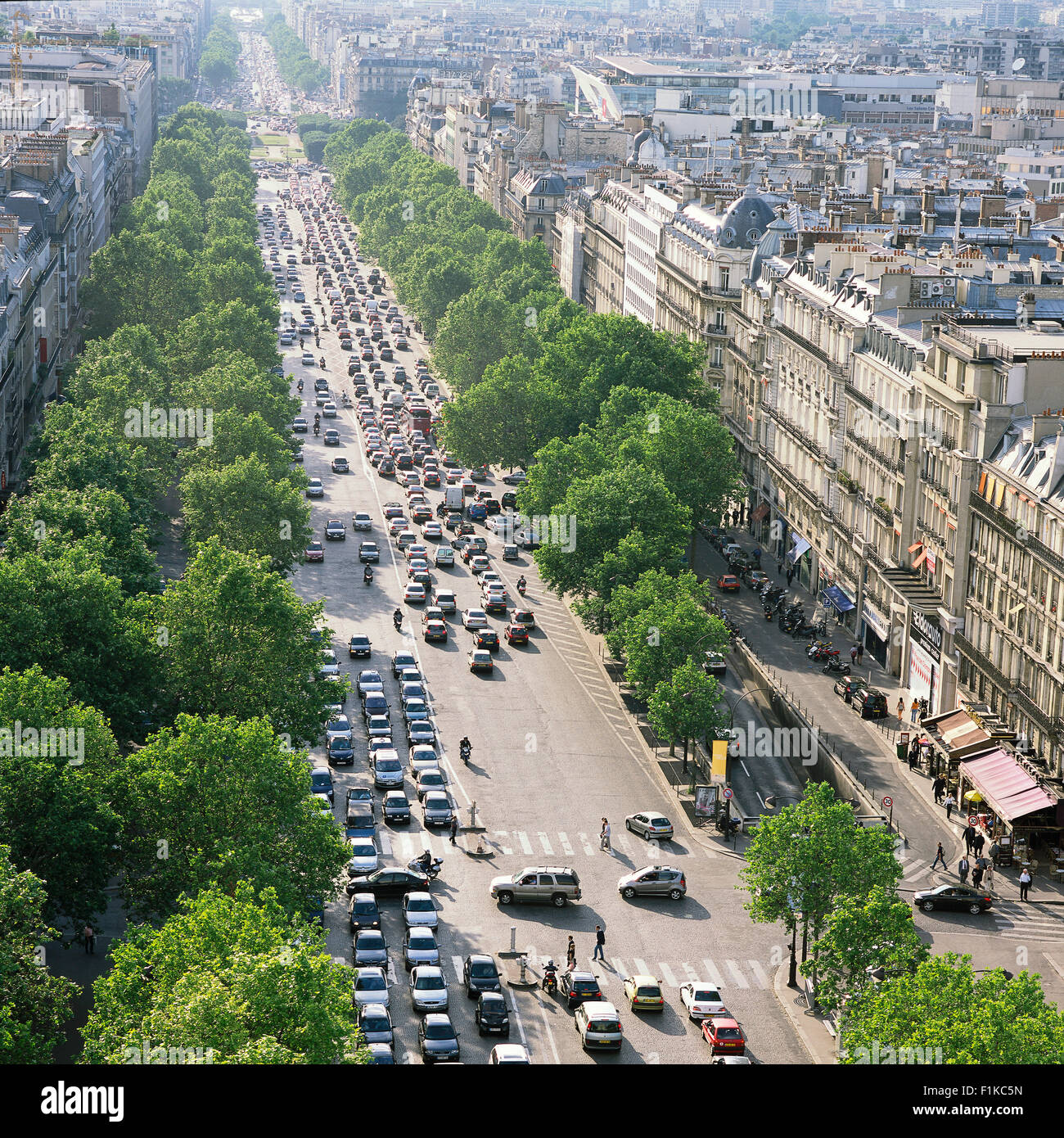 Descripción general de París, Francia Foto de stock
