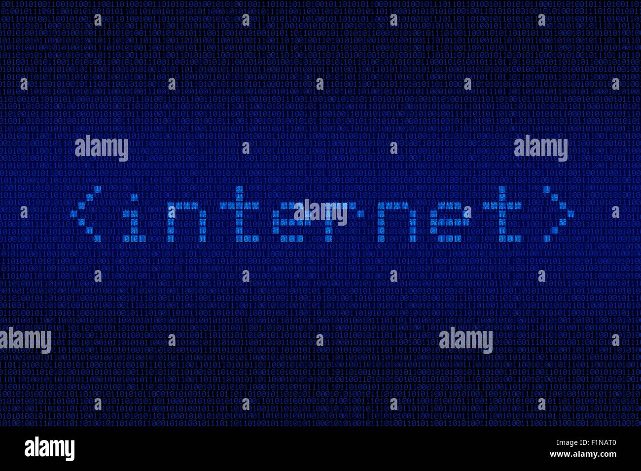Azul de fondo digital a Internet con grandes palabras sobre Internet.  Tecnología de recolección de fondos Fotografía de stock - Alamy
