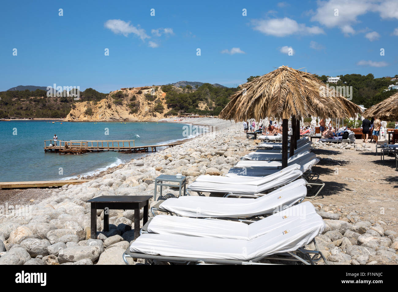 El Blue Marlin Beach Resort en Ibiza Foto de stock