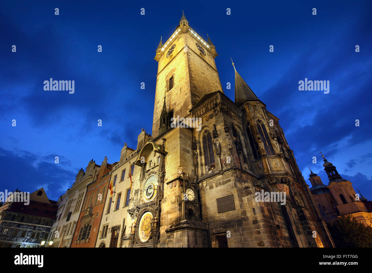 Reloj Astronómico de Praga Foto de stock