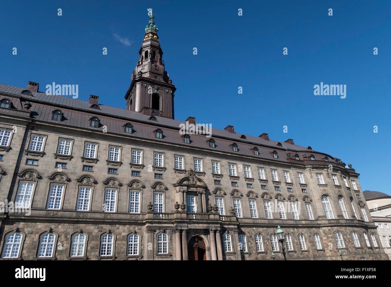 El Parlamento Palacio Christianborg, Copenhague, Dinamarca Foto de stock