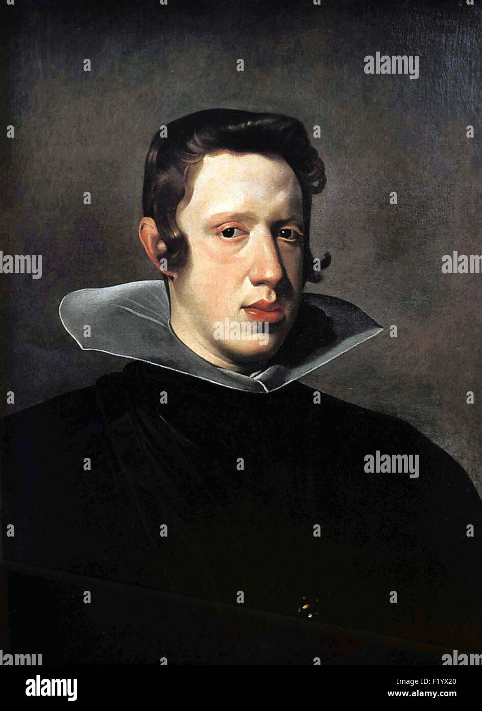 Diego Velázquez - Retrato del Rey Felipe IV Foto de stock
