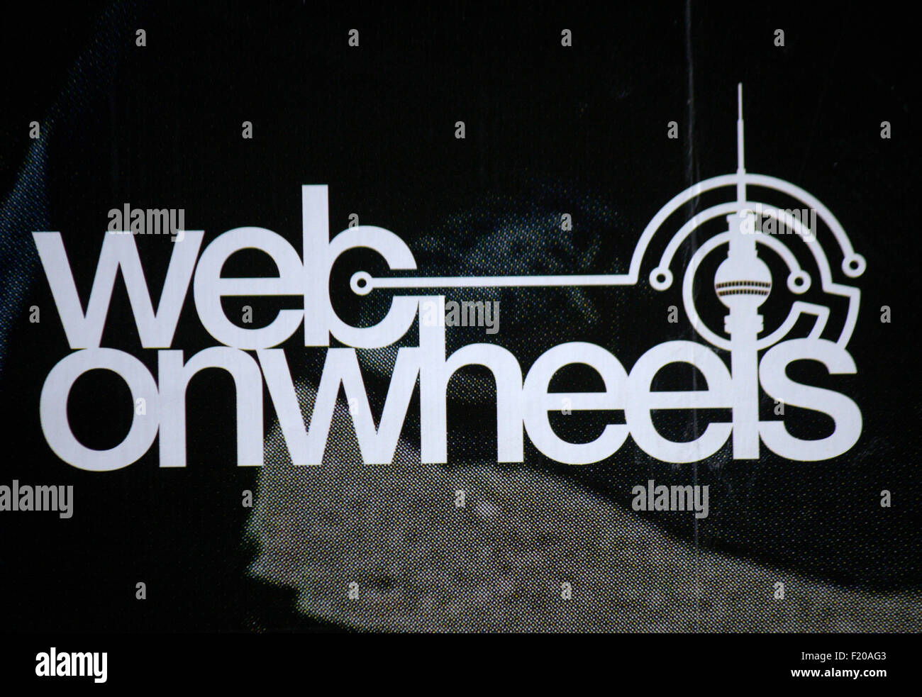 Markenname: 'Web sobre ruedas", de Berlín. Foto de stock