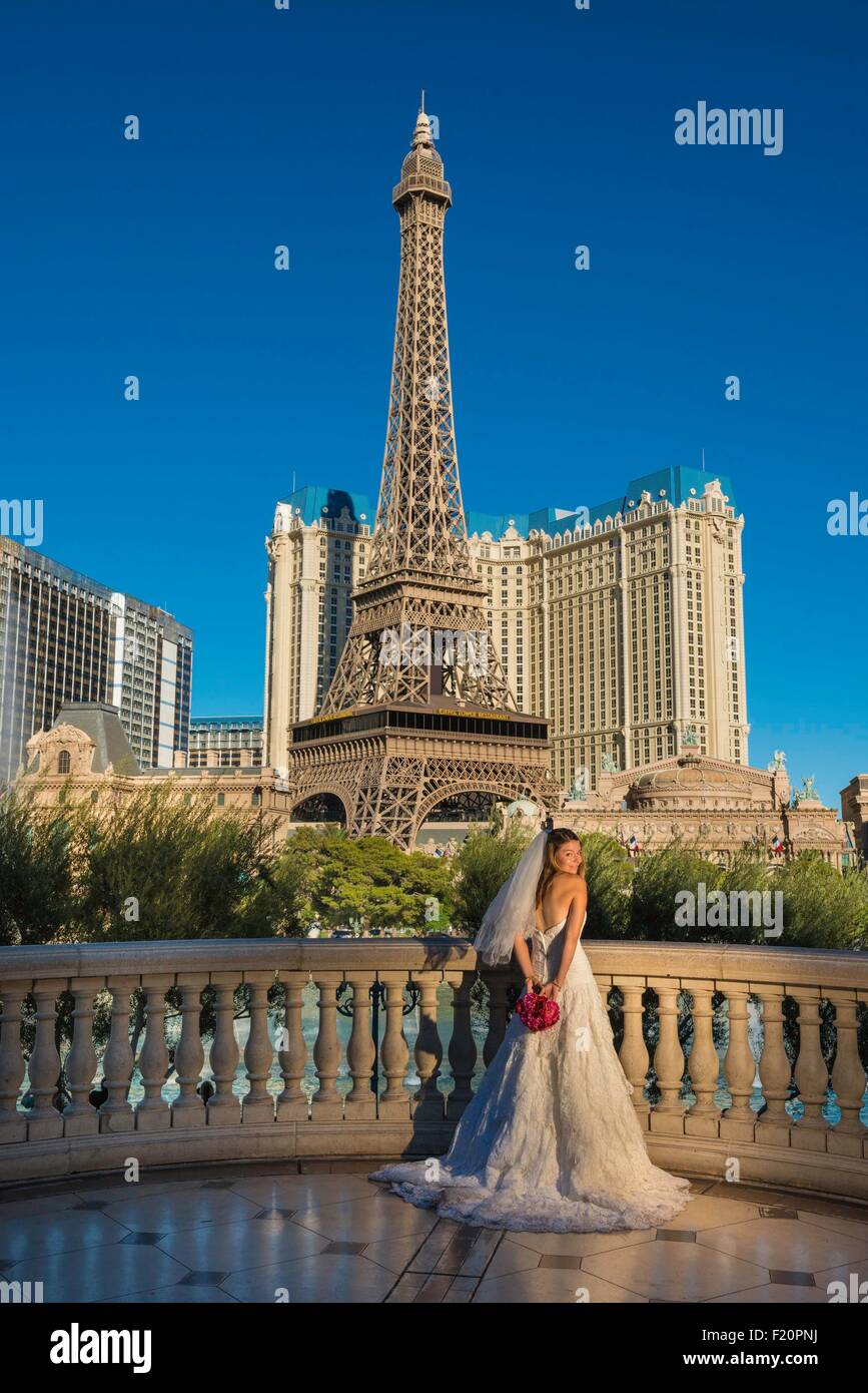 Estados Unidos, Nevada, Las Vegas, el Strip, Paris Las Vegas Hotel and Casino Foto de stock
