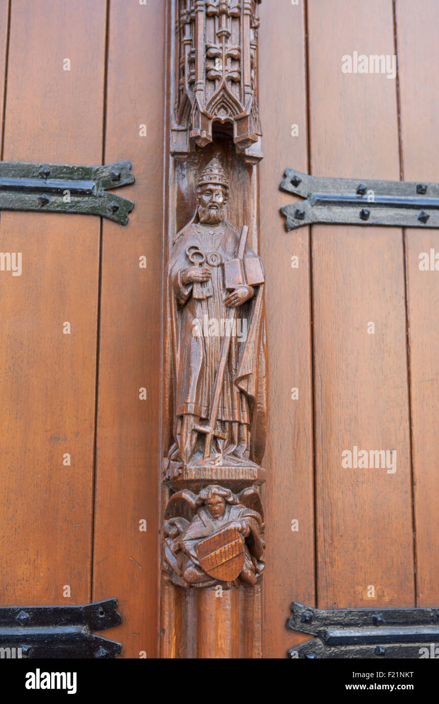 Antigua puerta de la ciudad medieval de hall de Lovaina Foto de stock