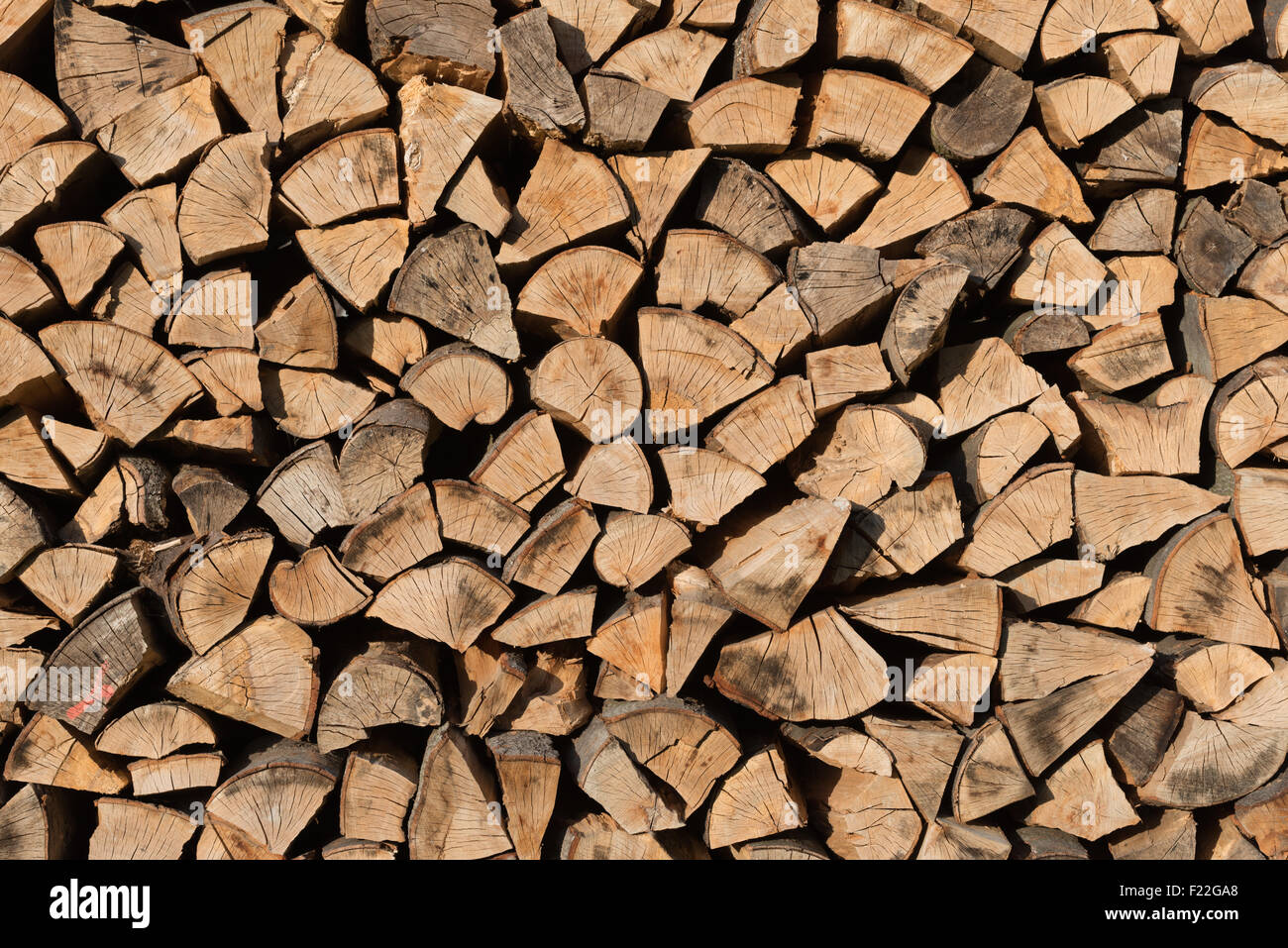 Brennholzstapel Foto de stock