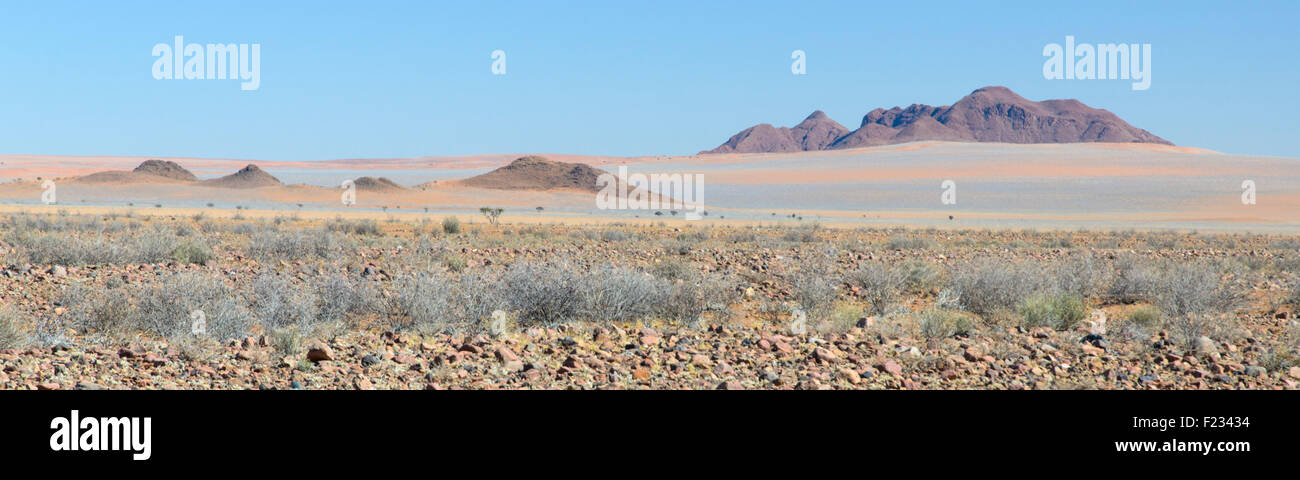 Paisaje de Namibia desde la ruta D826 Foto de stock