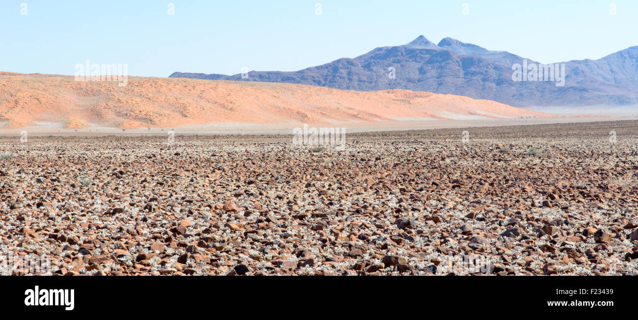 Paisaje de Namibia desde la ruta C27/D826 Foto de stock