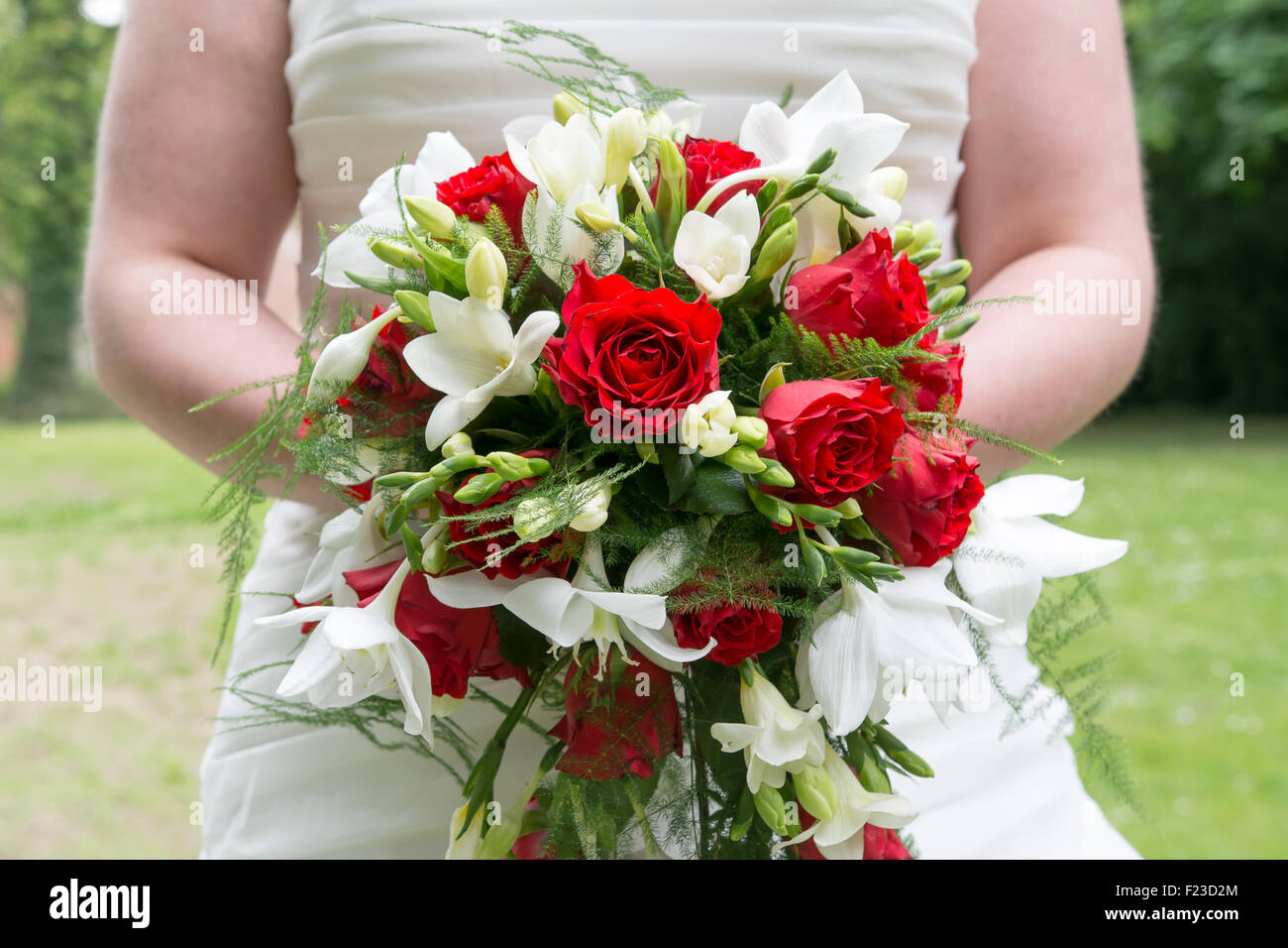 La celebración de boda ramo de novia Foto de stock