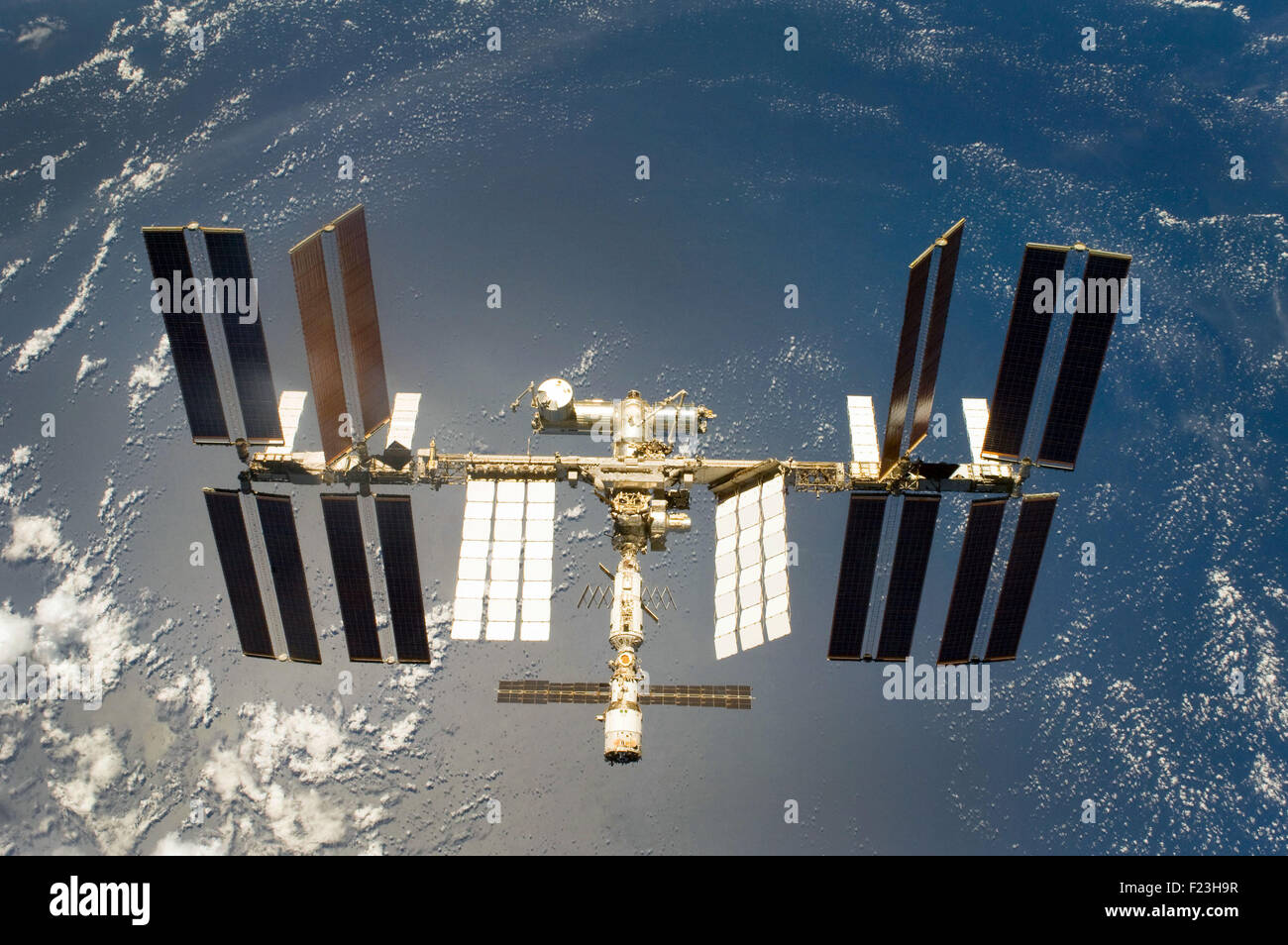 La Estación Espacial Internacional. Versión optimizada de la imagen original de la NASA Foto de stock