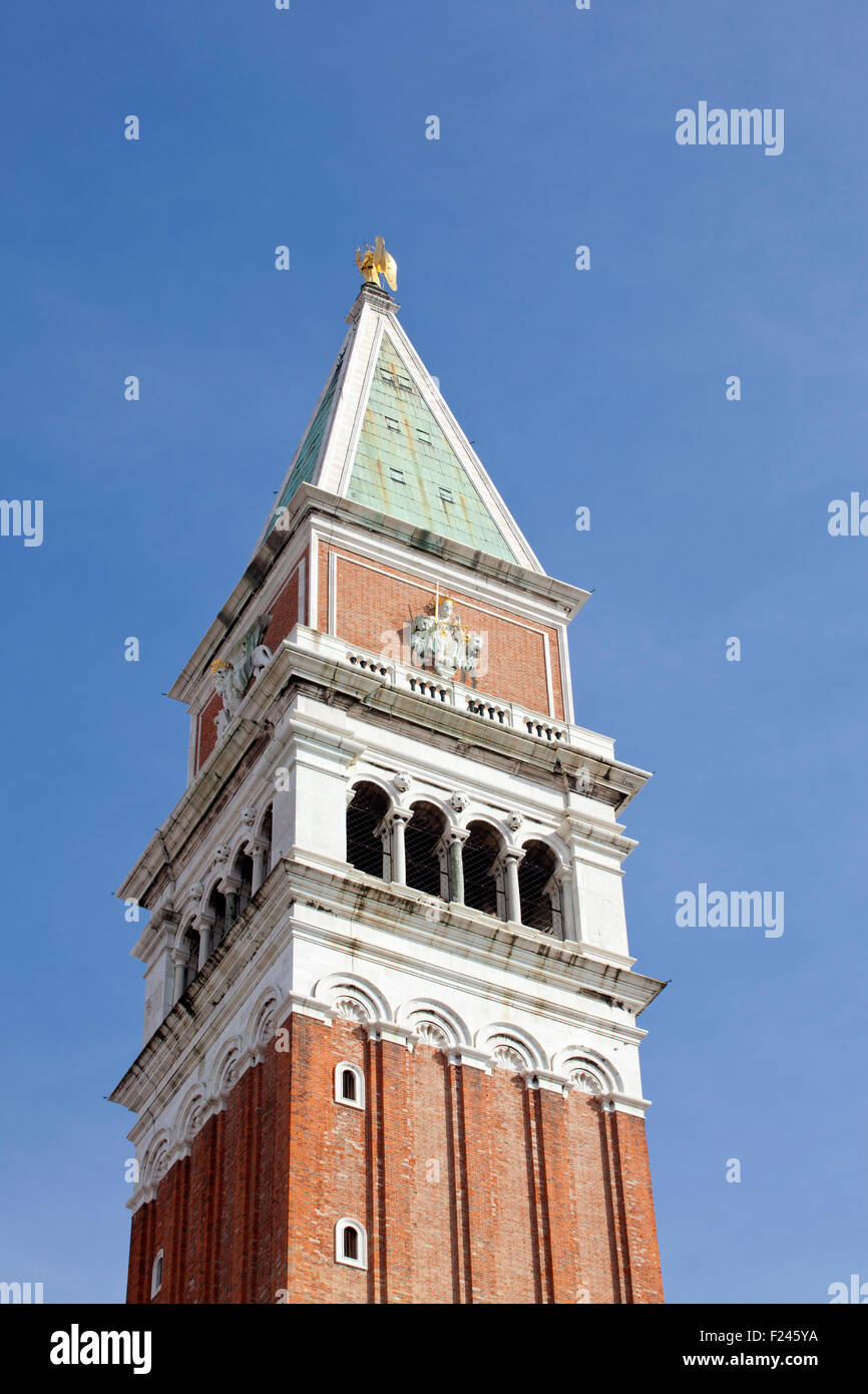 Vista del campanario de San Marco, Venecia Foto de stock