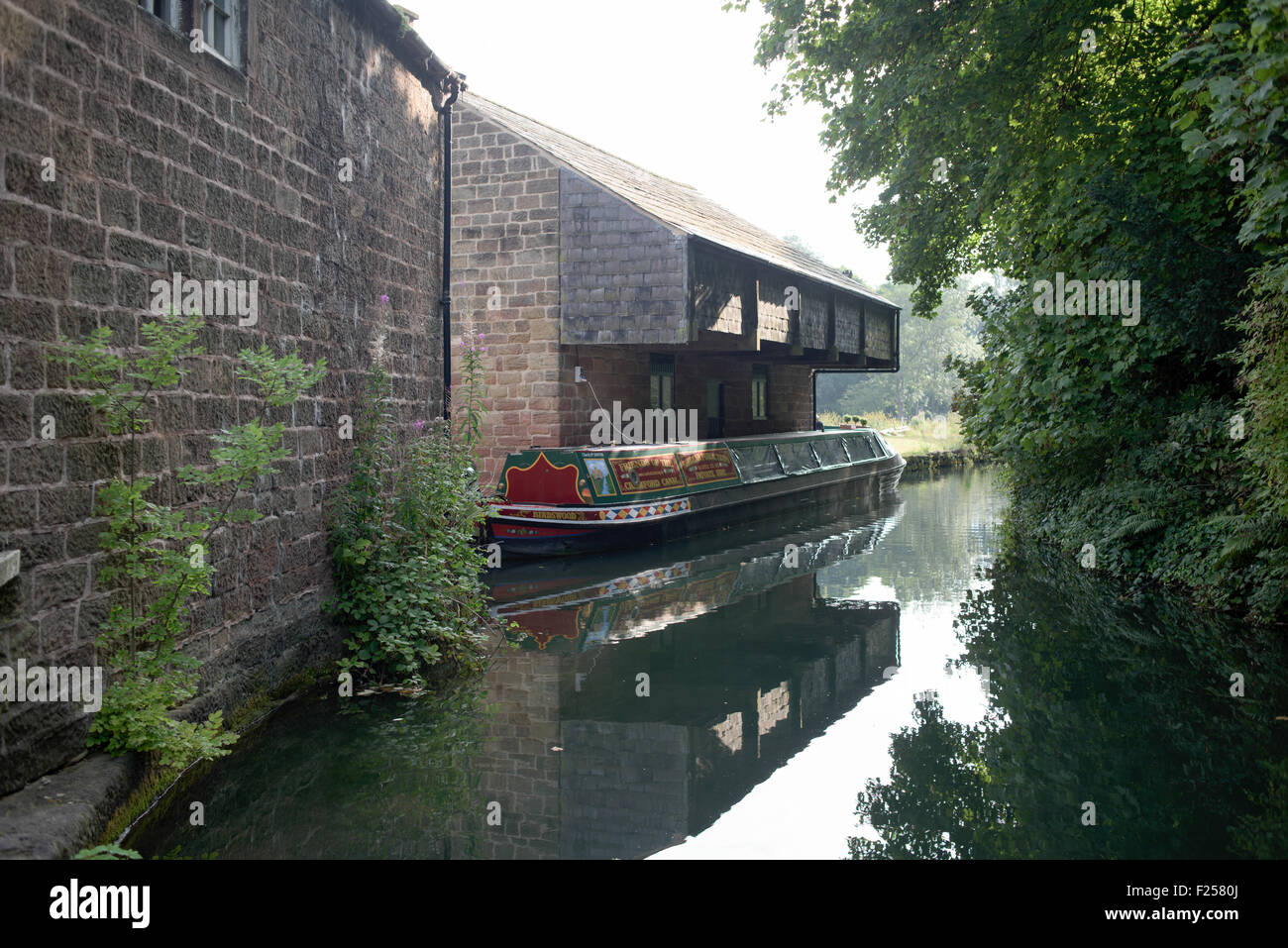 Canal de Cromford ,Cromford Derbyshire ,en el Reino Unido. Foto de stock