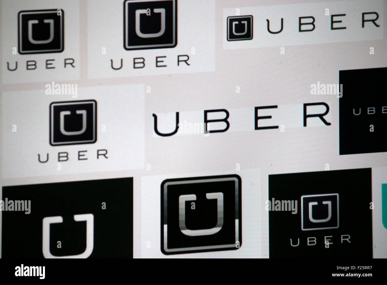 Markennamen: 'Uber', de Berlín. Foto de stock