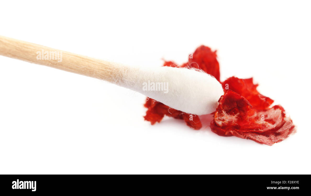 Sangre en el papel higiénico para analyis forense Fotografía de stock -  Alamy