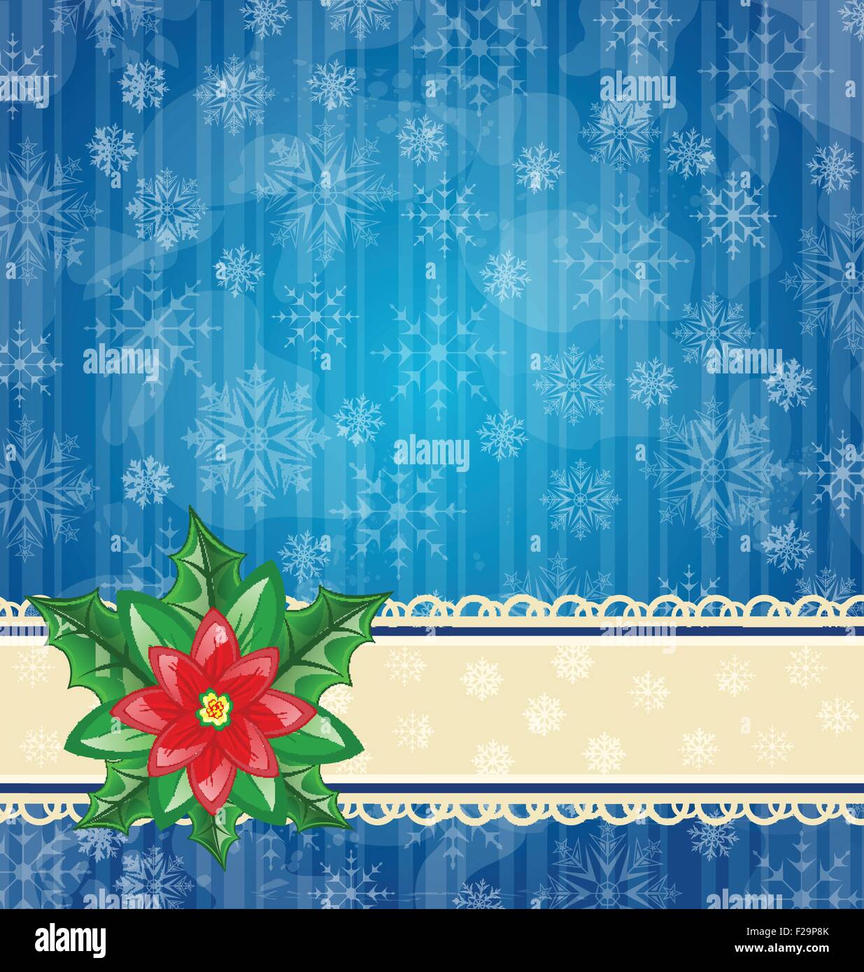 Papel tapiz de navidad con flor de nochebuena Imagen Vector de stock - Alamy