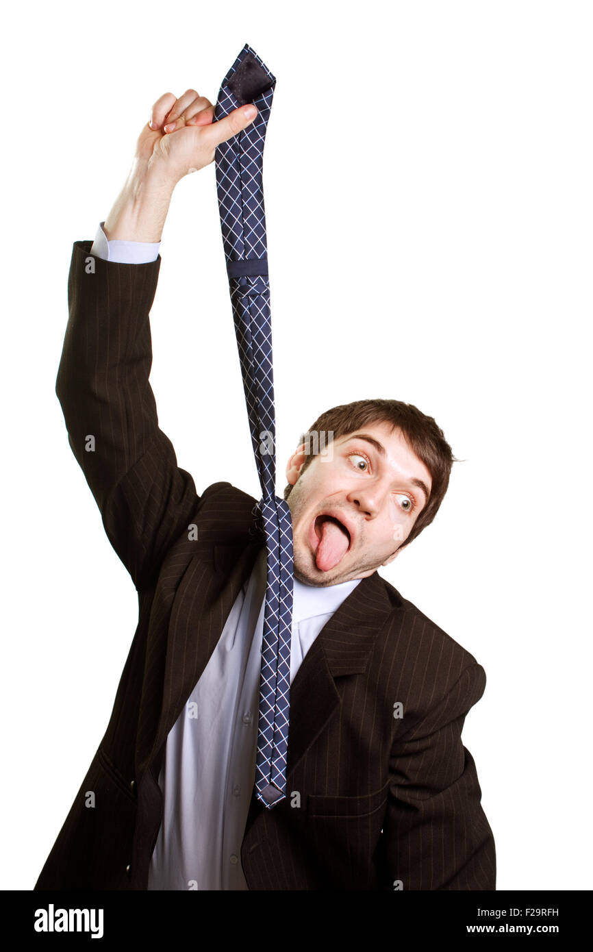 Mm monte Vesubio abajo Colgar la corbata de suicidas desesperados hombre de negocios Fotografía de  stock - Alamy