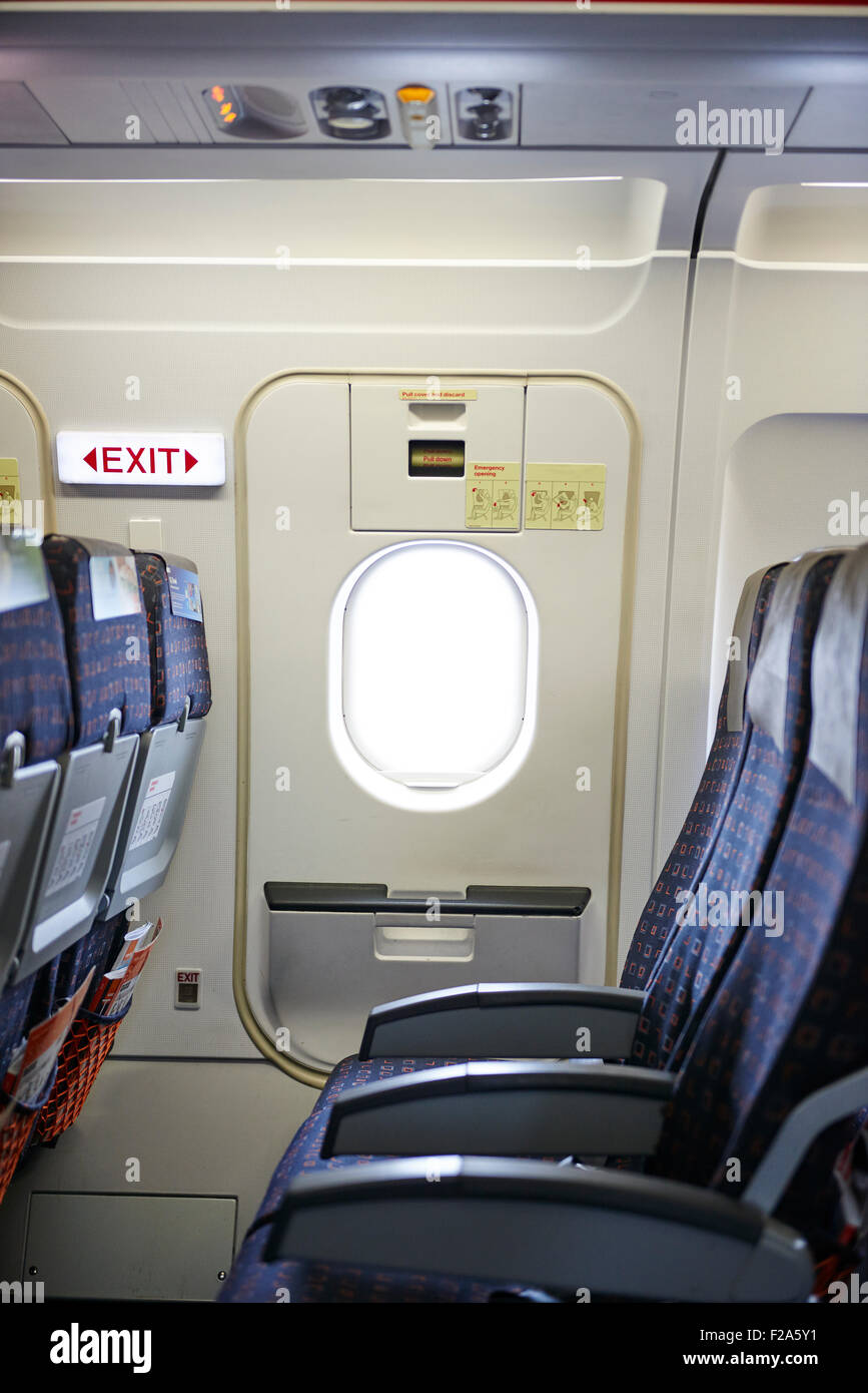 Puerta de emergencia del Avión Fotografía